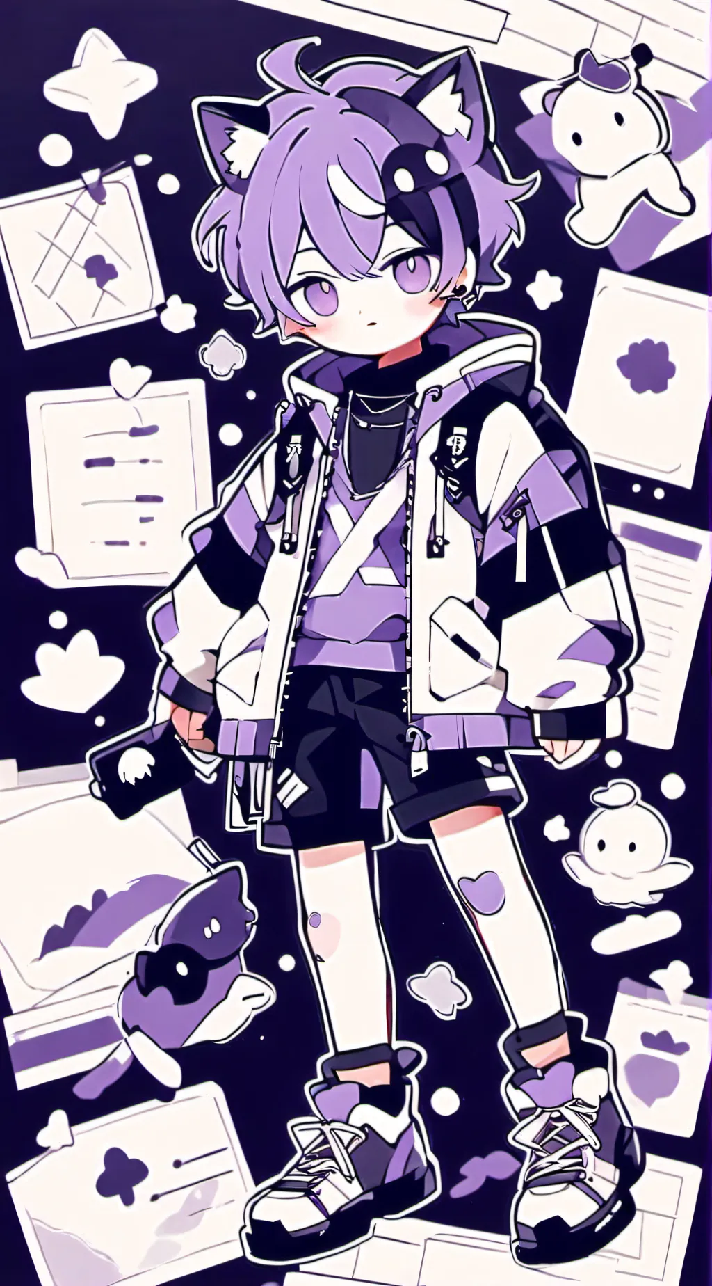 ai character: catnap  background