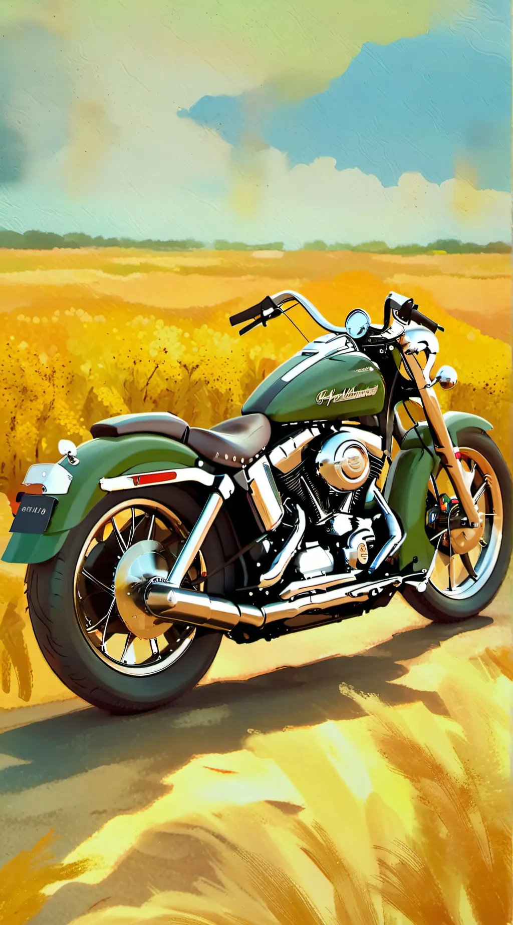 ai character: 1019 Harley Davids background