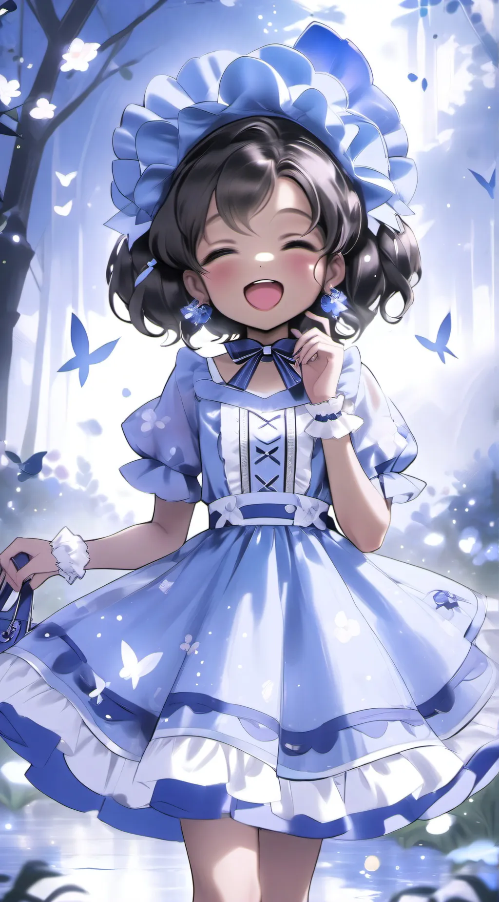 ai character: violet  background