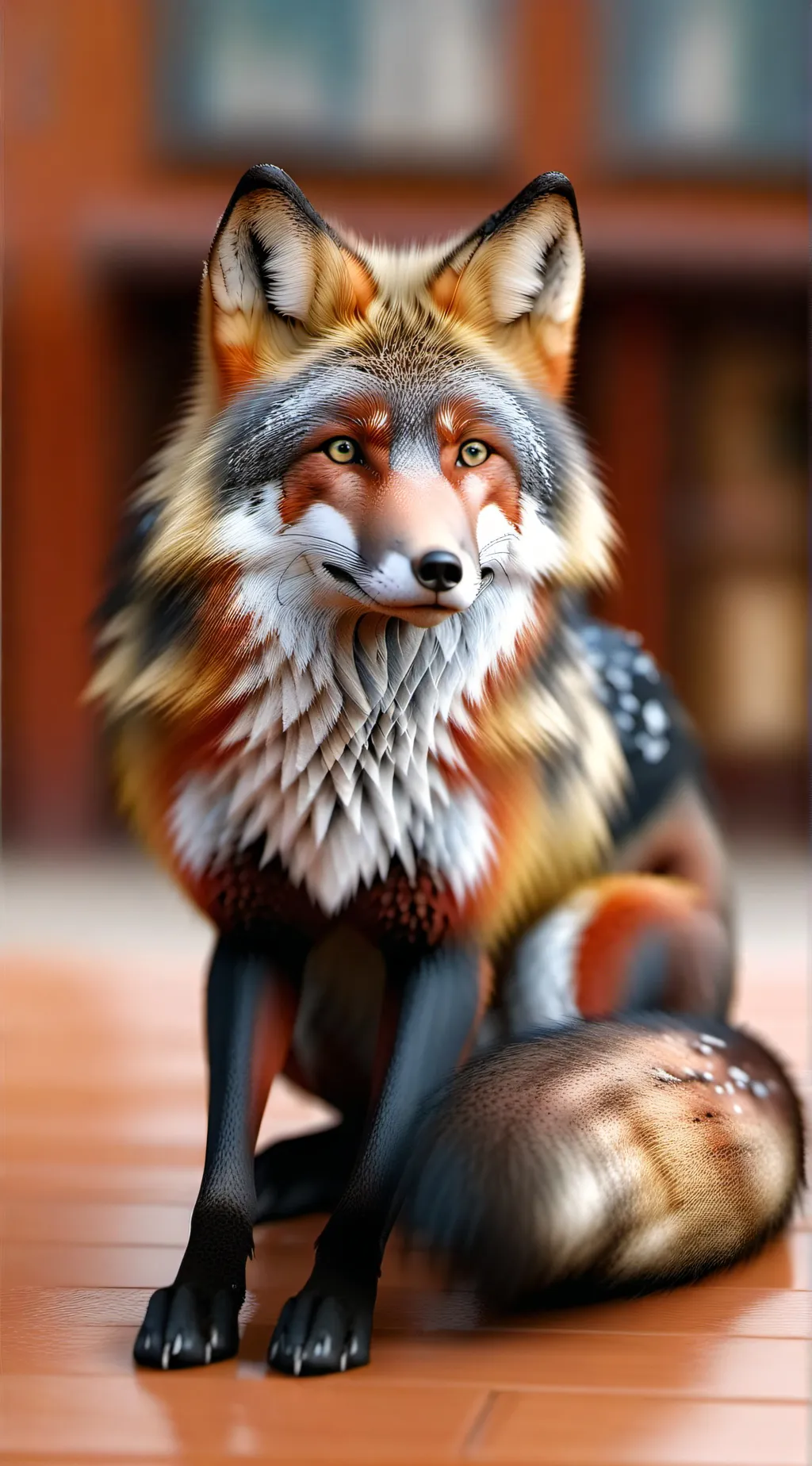 ai character: fox background