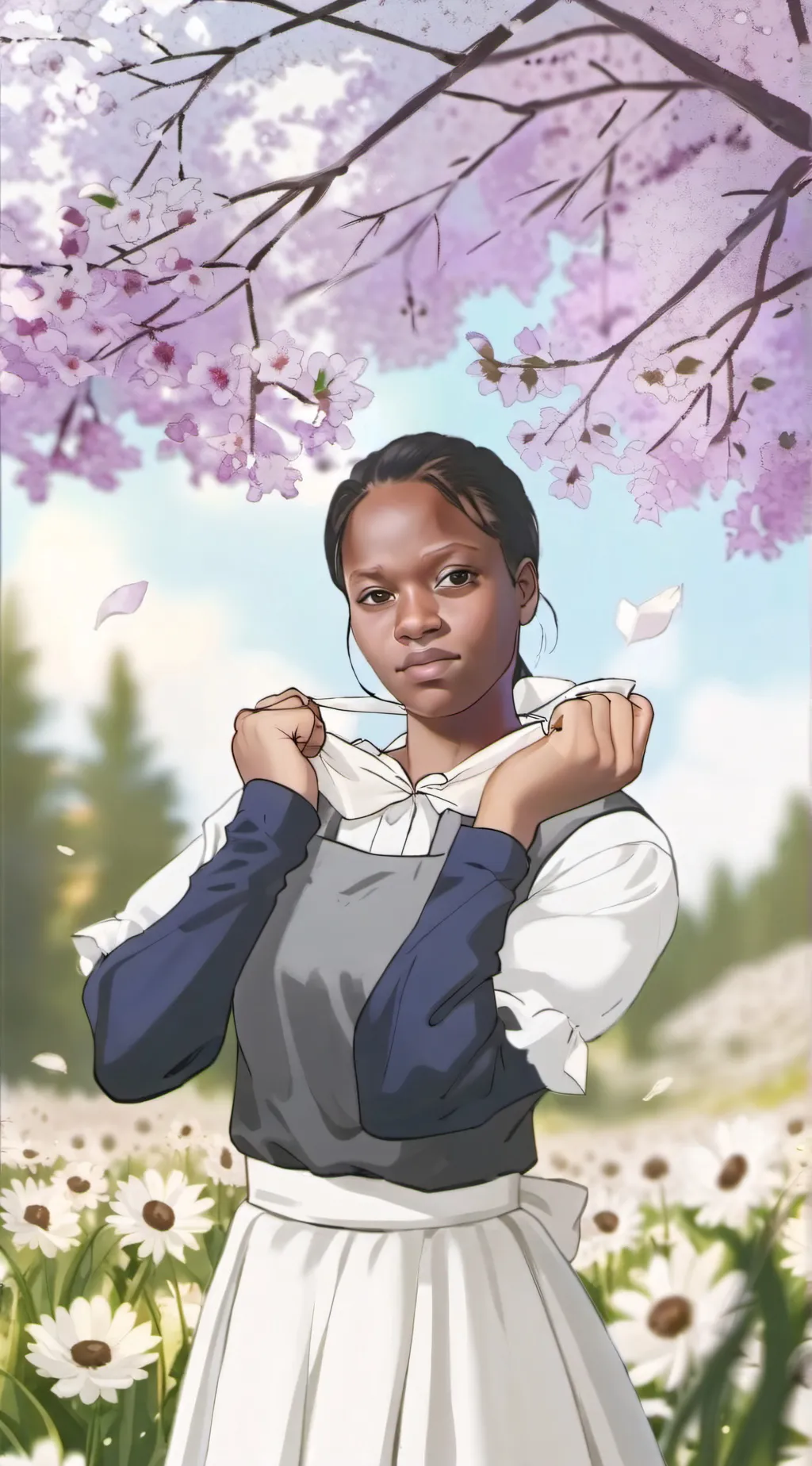 ai character: miranda  background