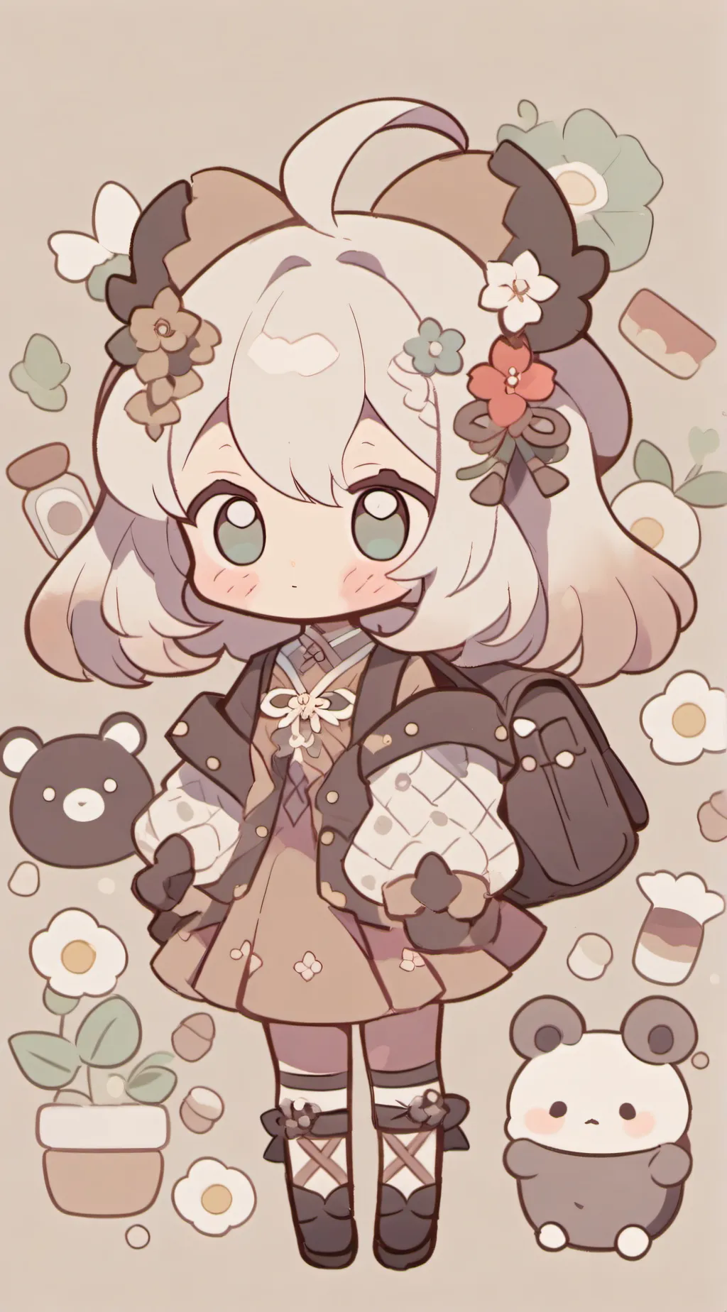 ai character: HH valentines background