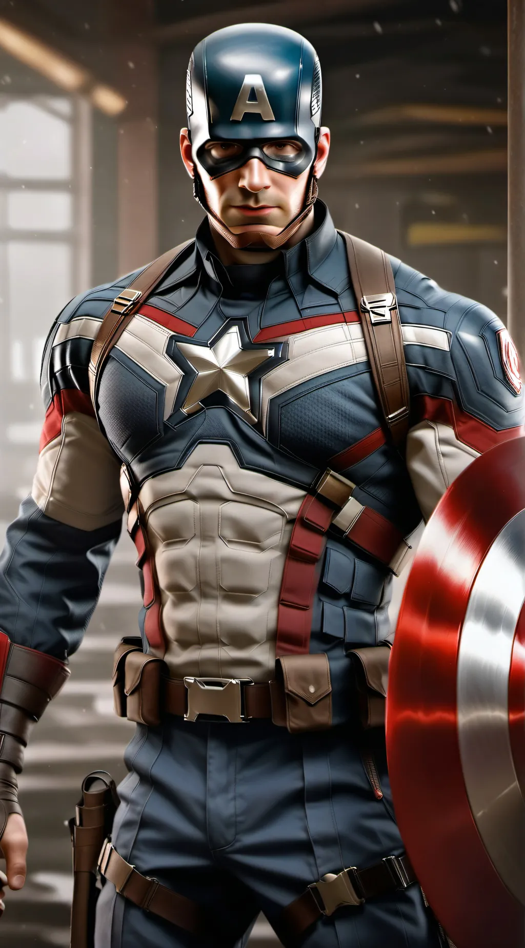 ai character: Captain America background