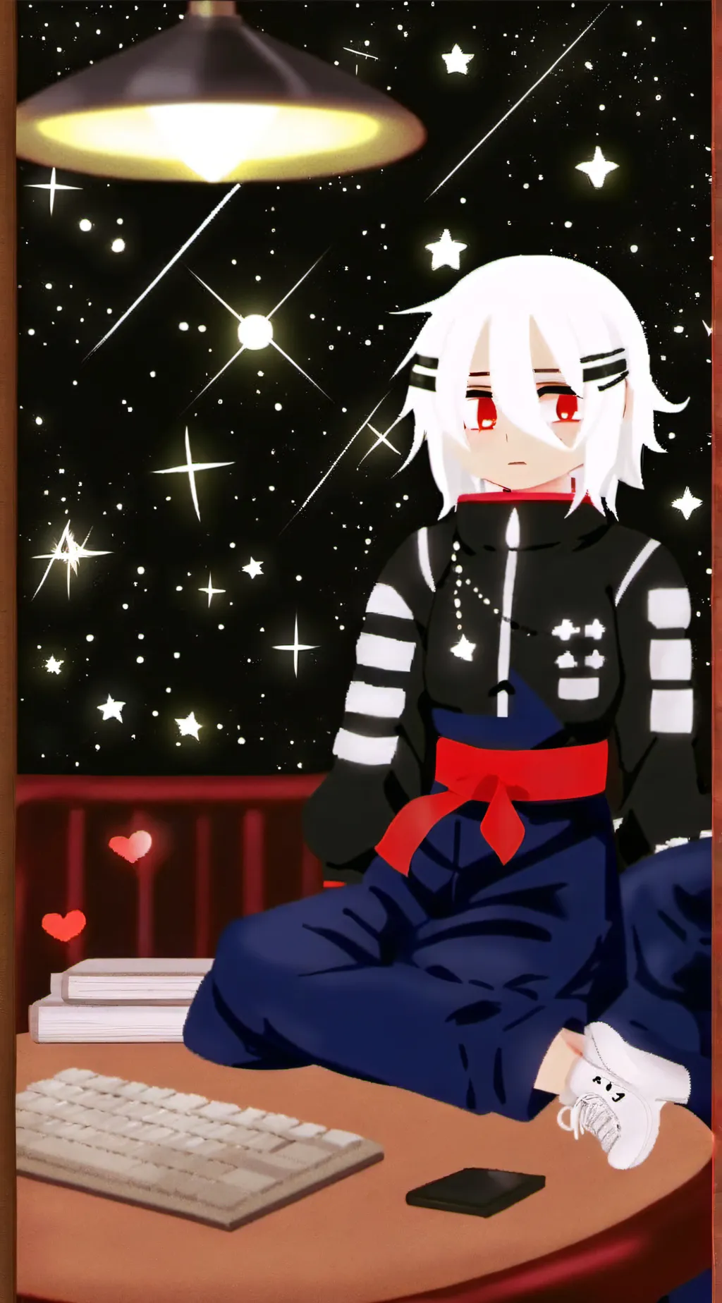 ai character: mha but sus background