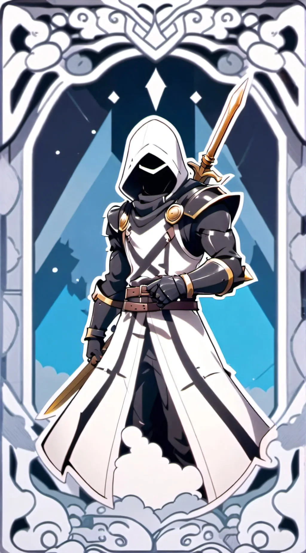 ai character: BLACK KNITE background