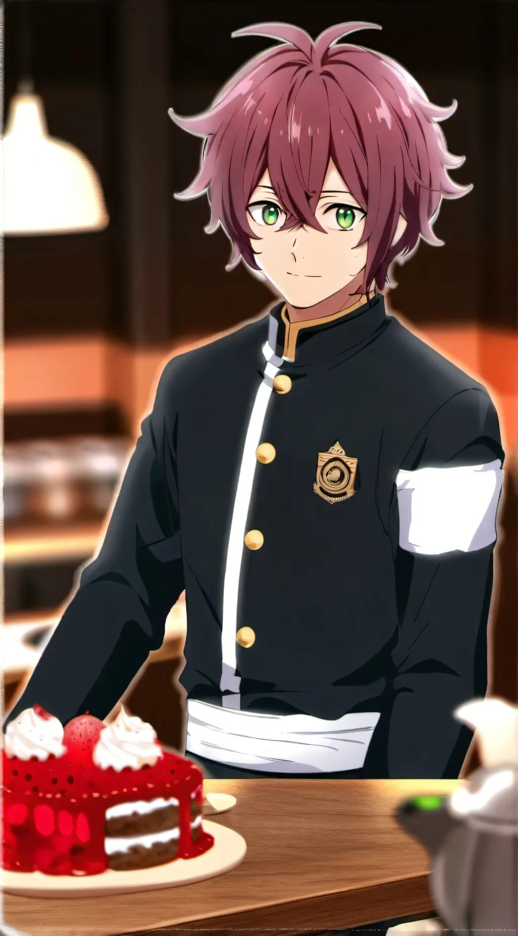 ai character: Shoku Tsuburaya  background