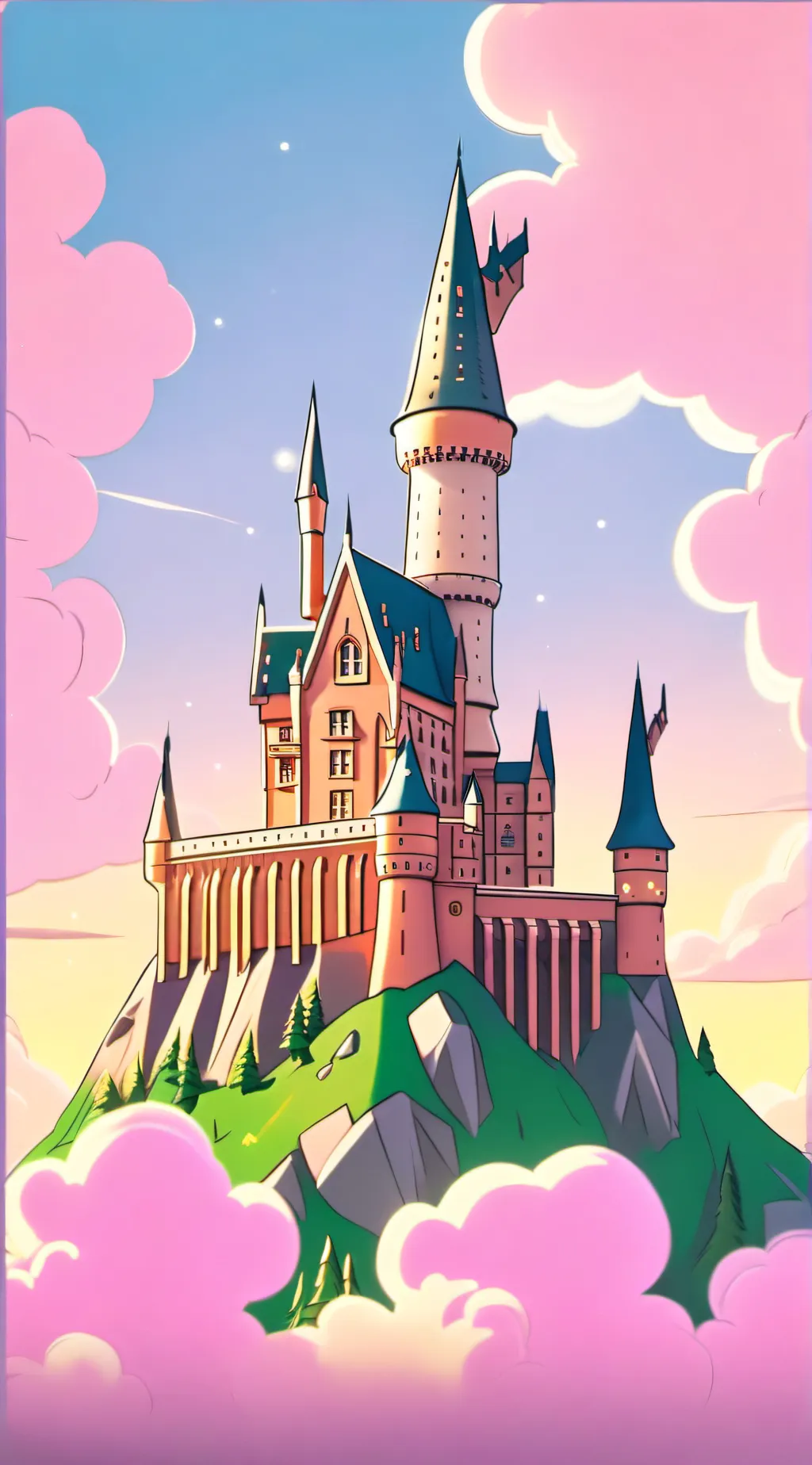 ai character: Hogwarts  background