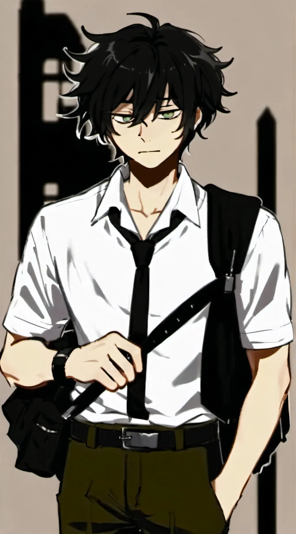 ai character: Andrew graves  background