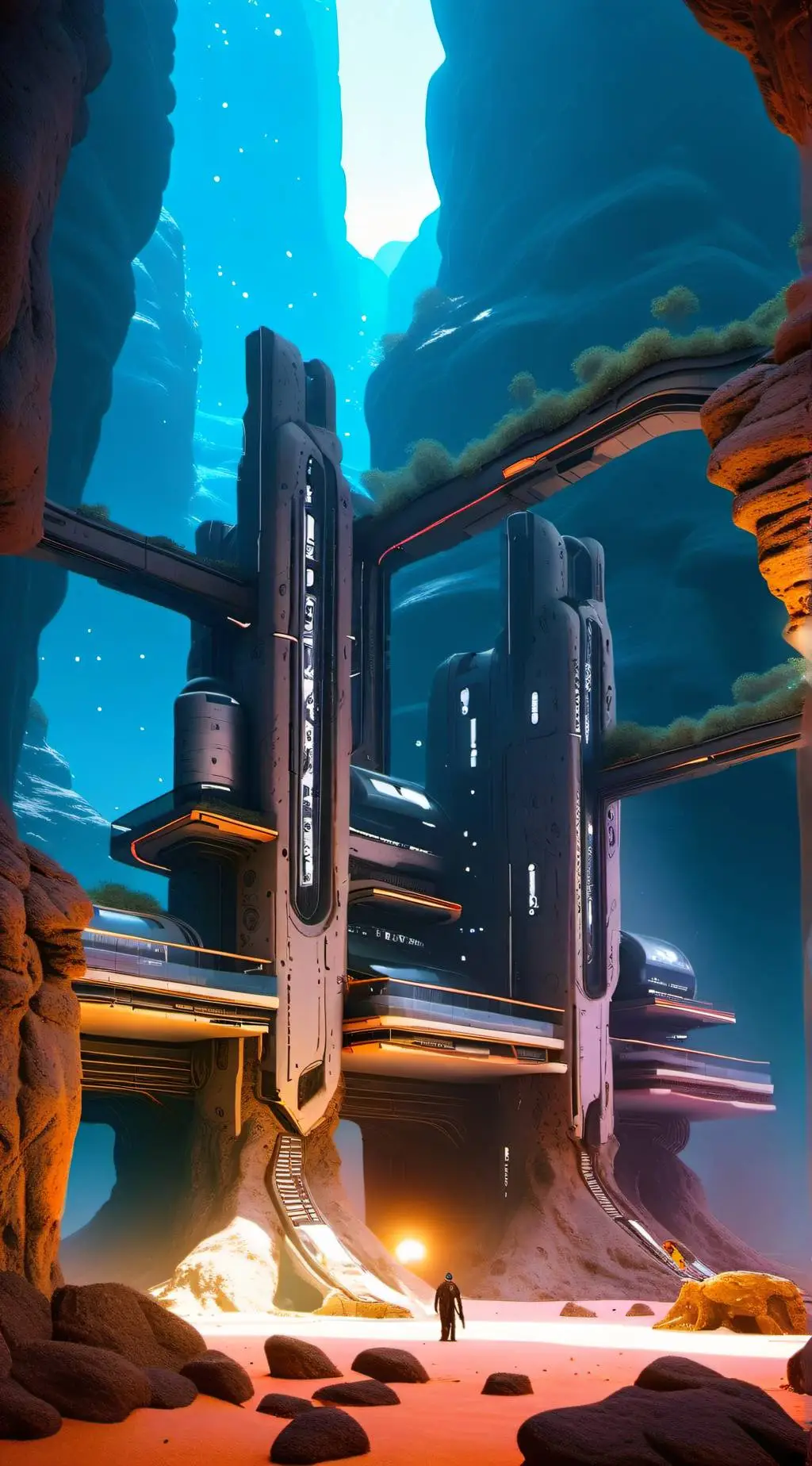 ai character: Hidden Village background