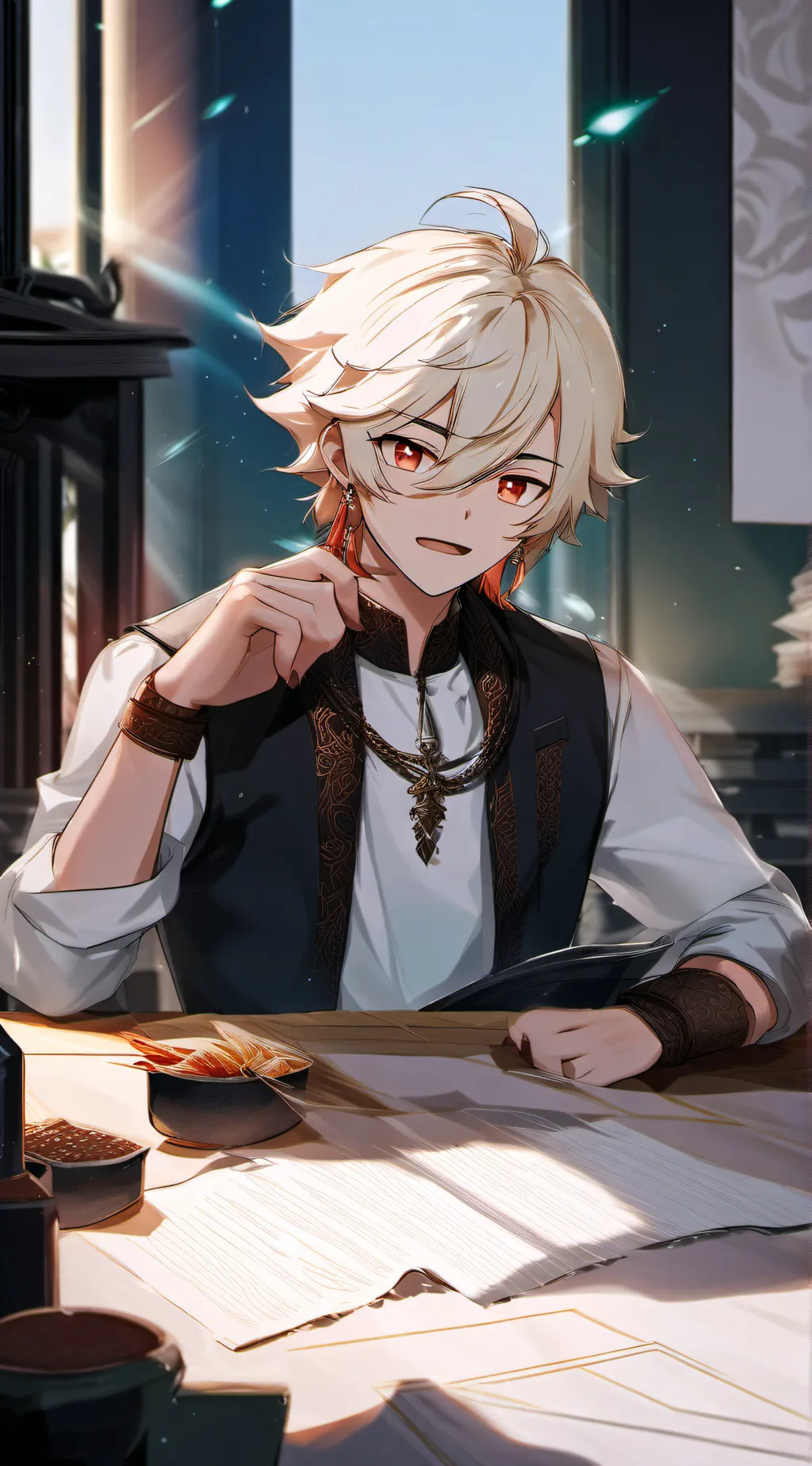 ai character: kaveh background