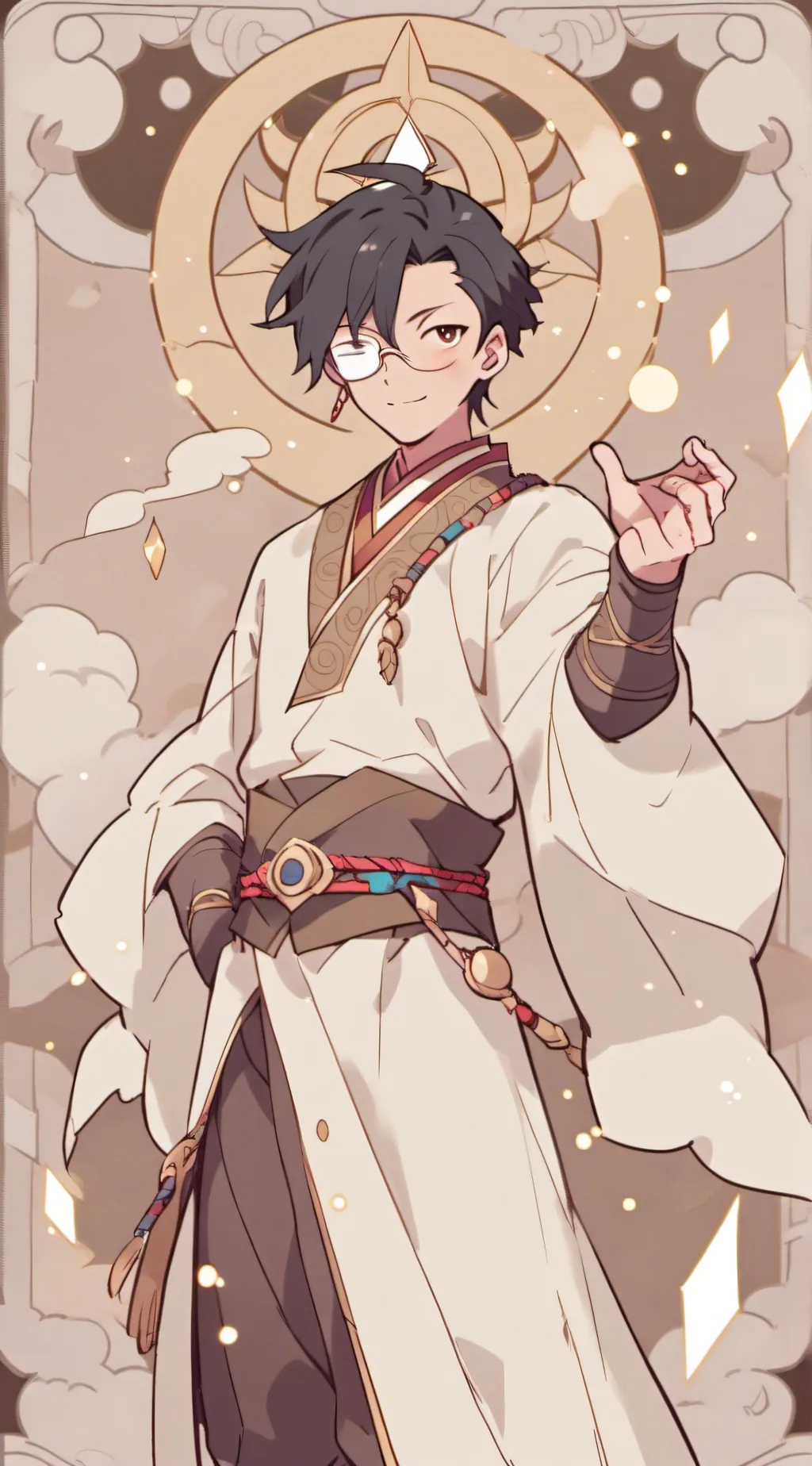 ai character: Suguro geto background