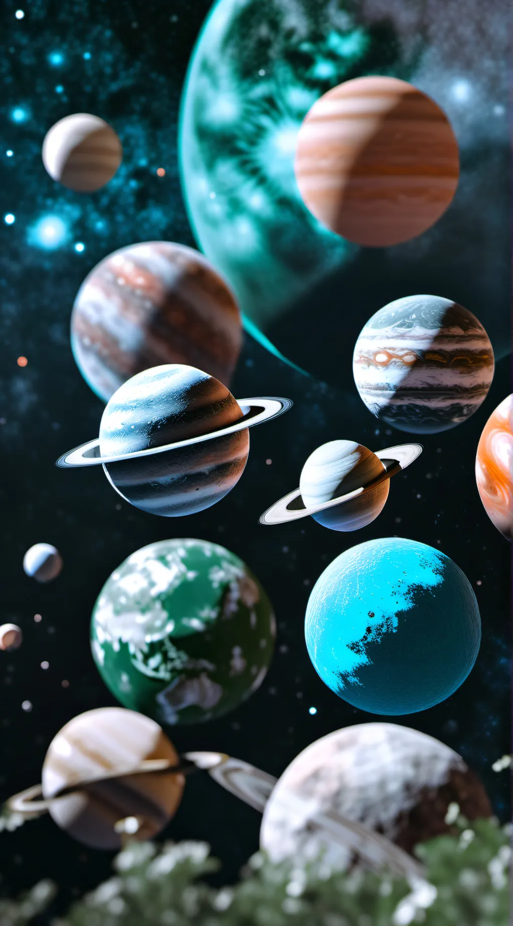 ai character: Solarballs background