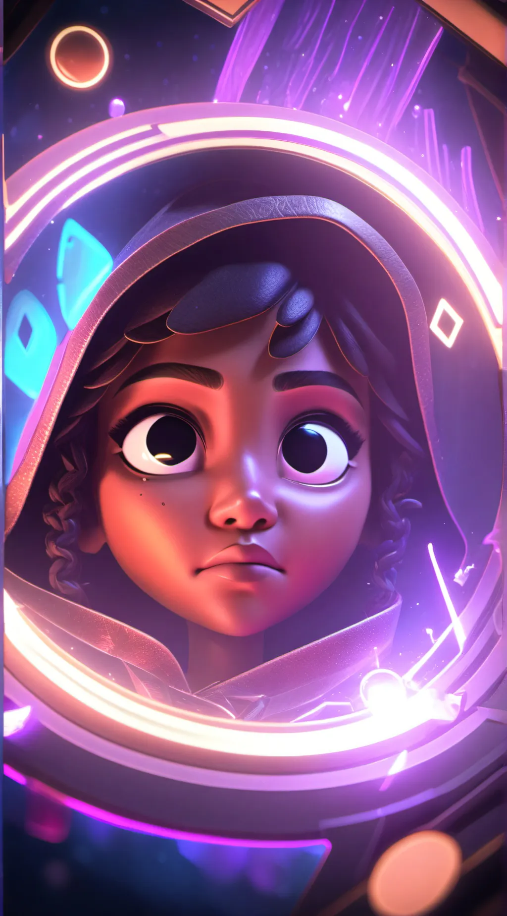 ai character: Luna background