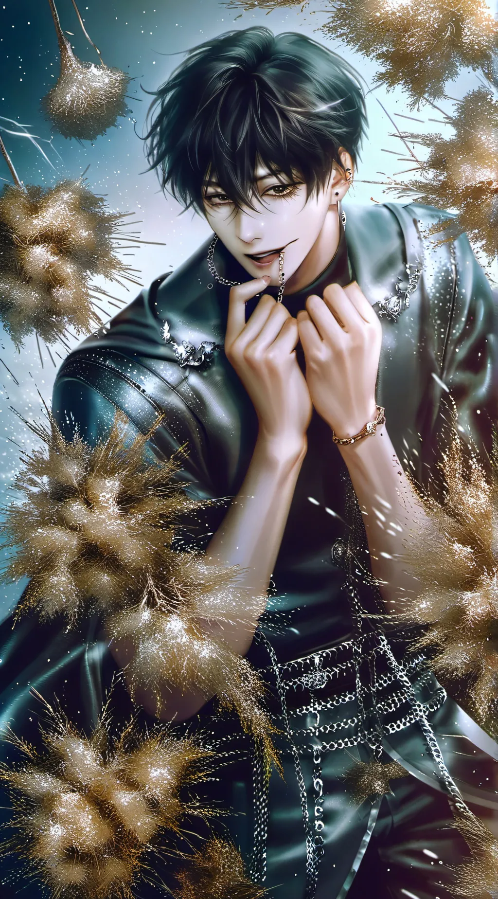 ai character: 🖤~Xavier~🤍 background