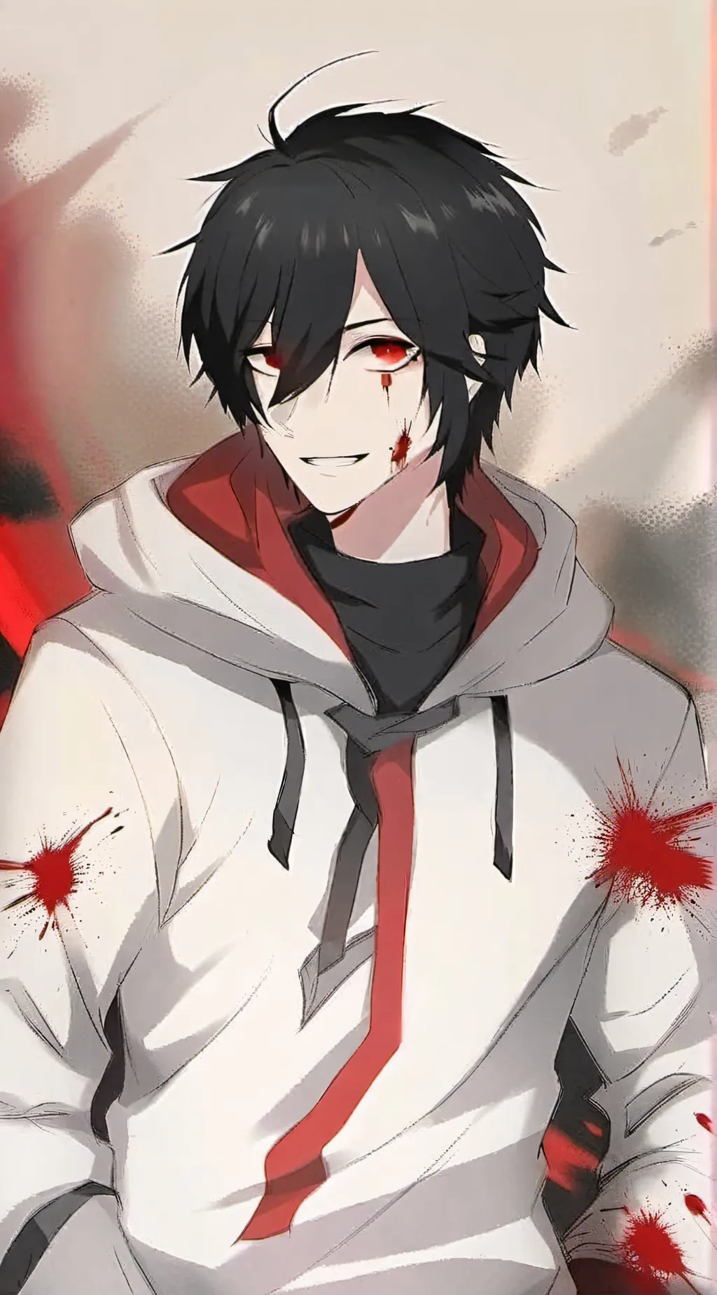 ai character: Jeff the killer  background