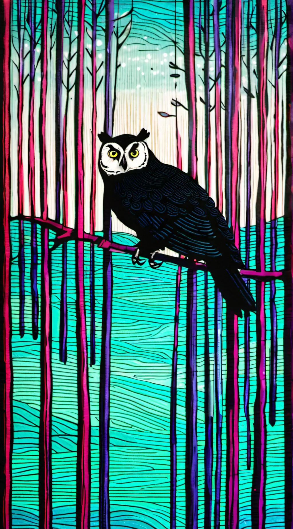 ai character: smiling critters background