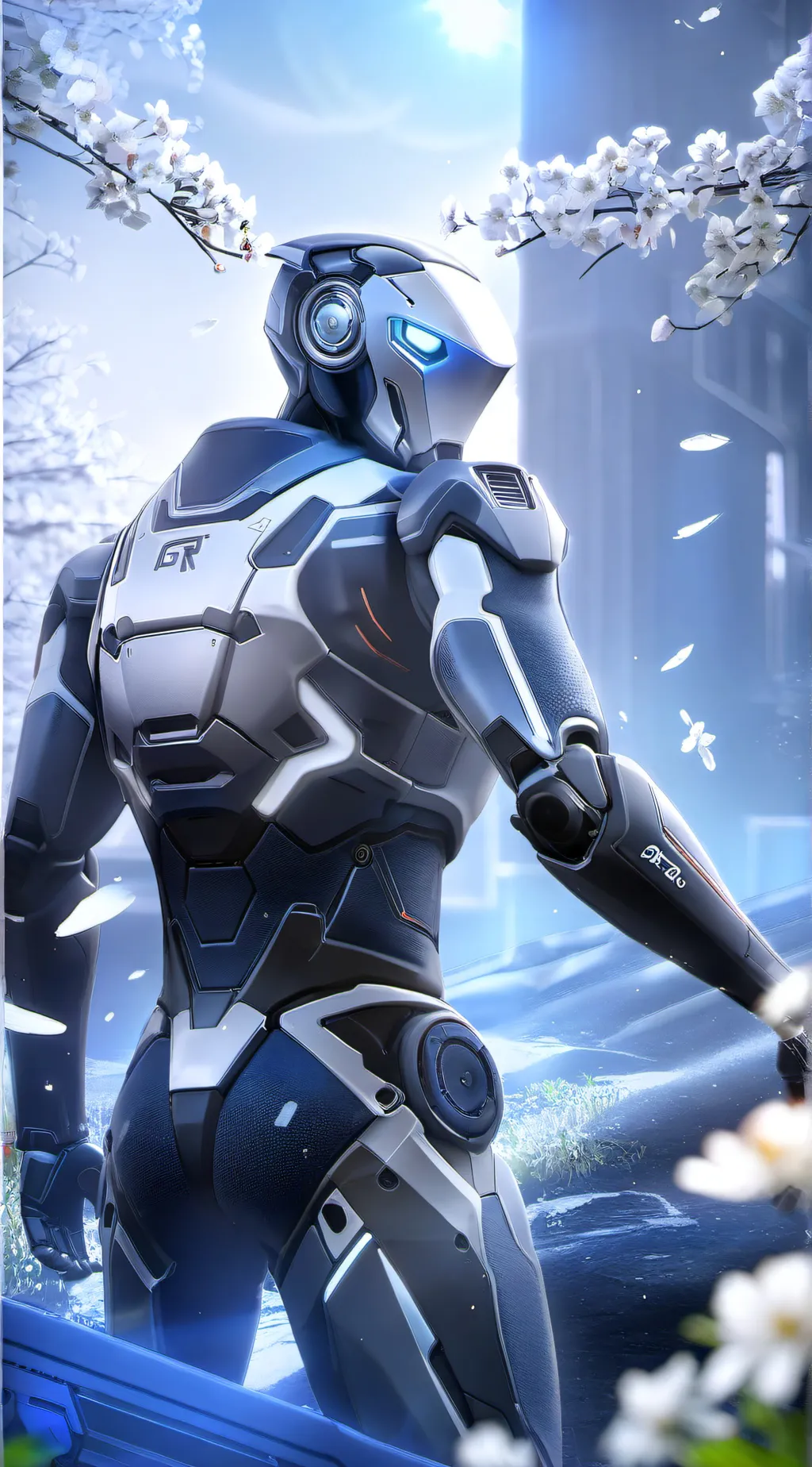 ai character: ROBOT helper       background