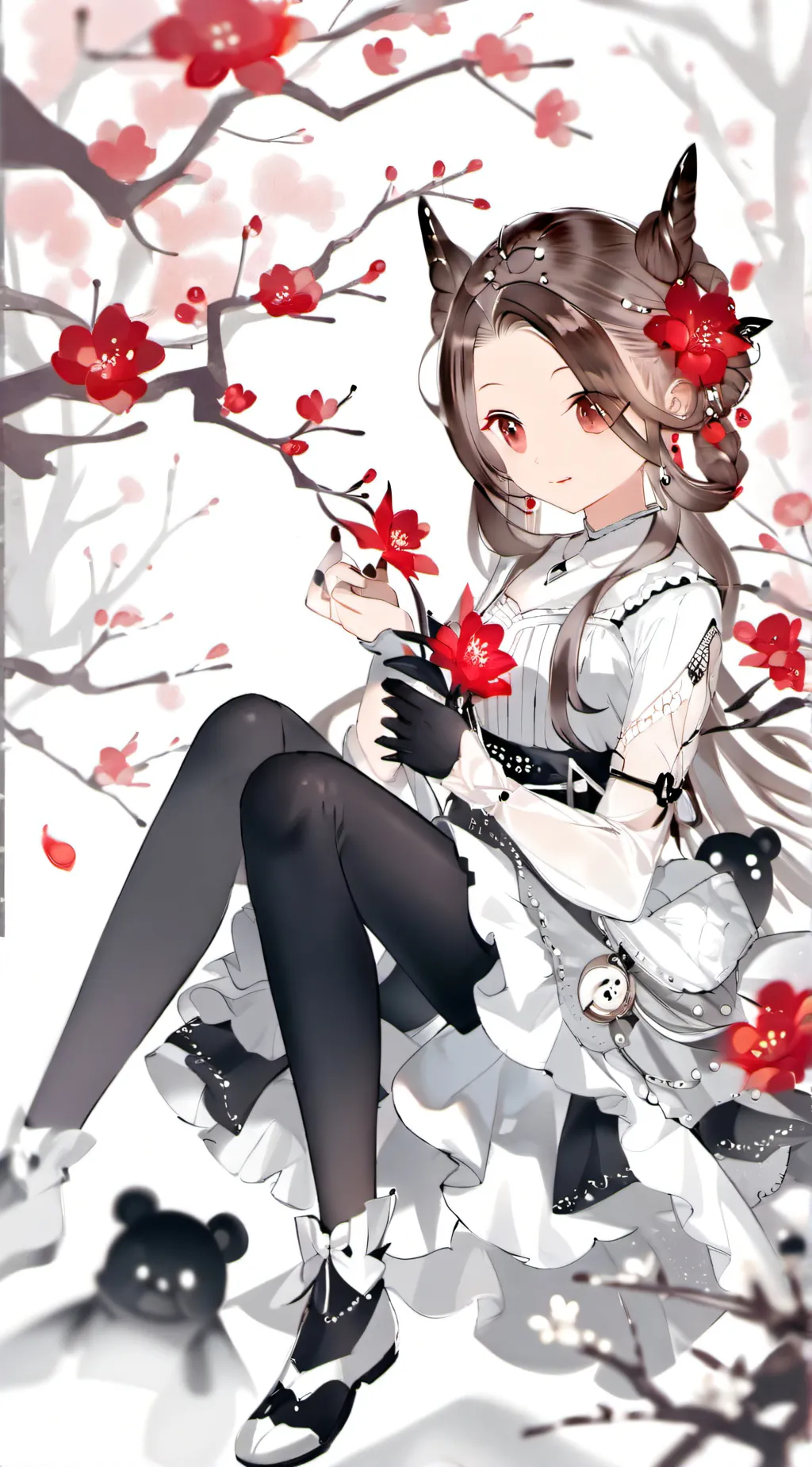 ai character: Violet Madelyn  background