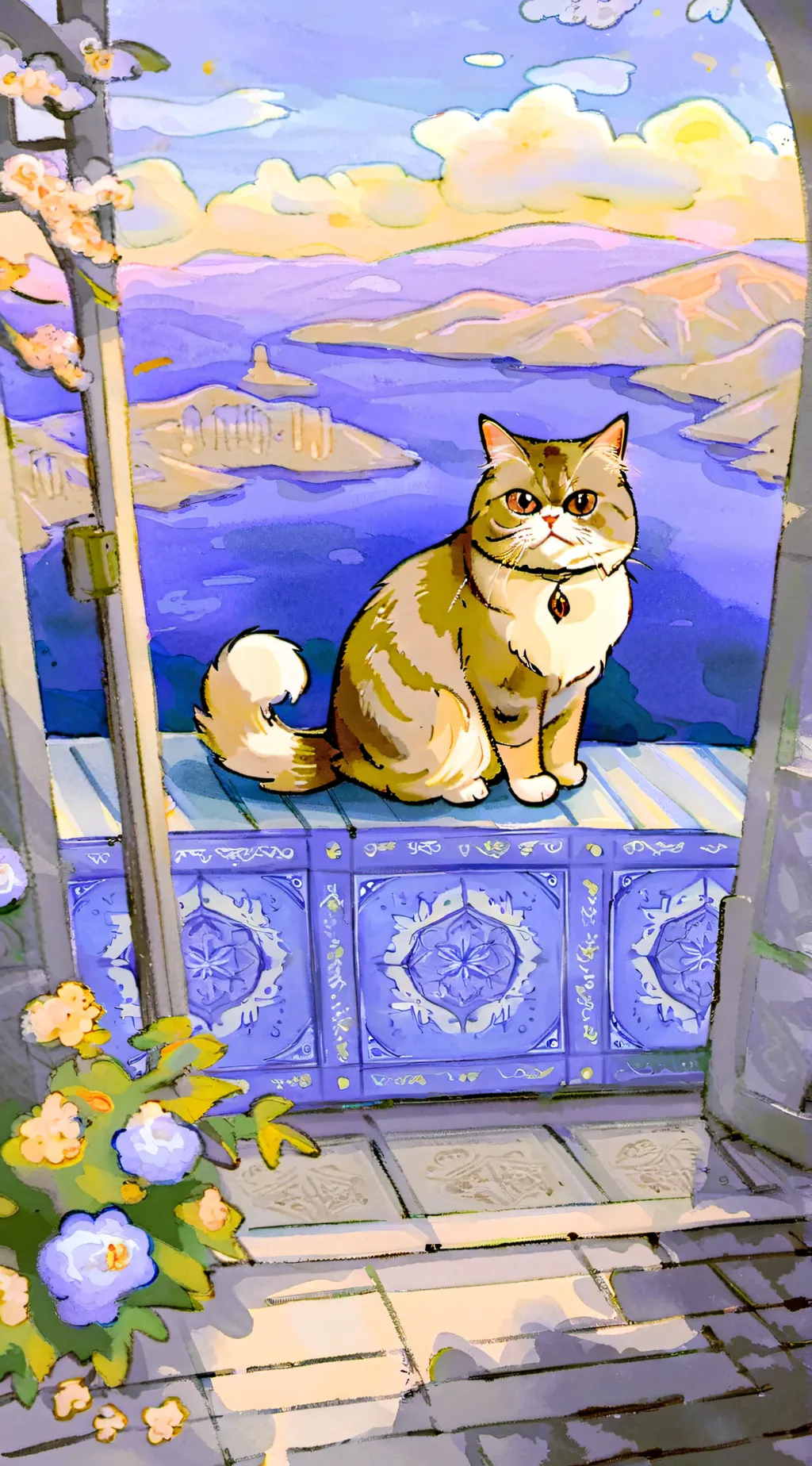 ai character: mha cat background