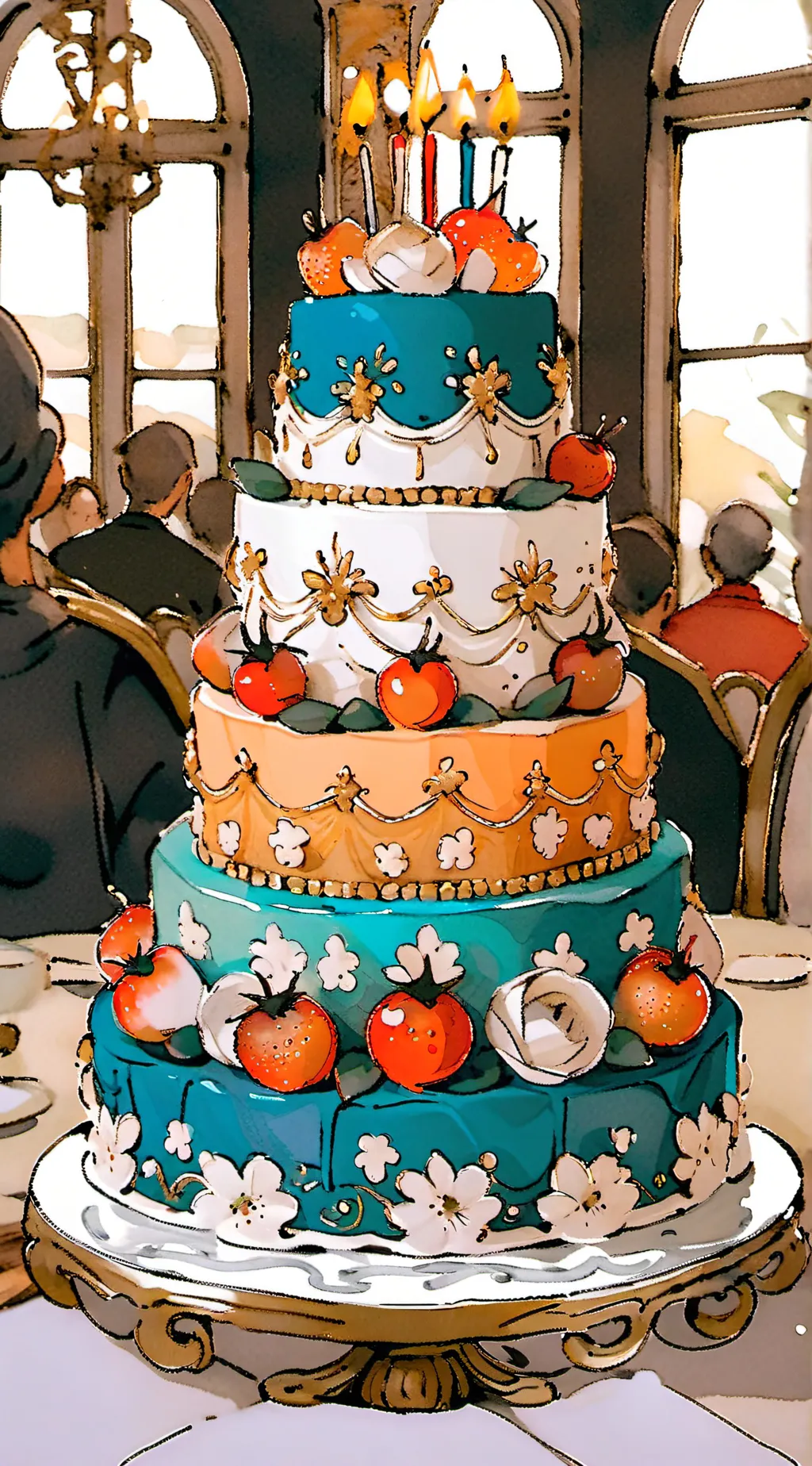 ai character: bday background