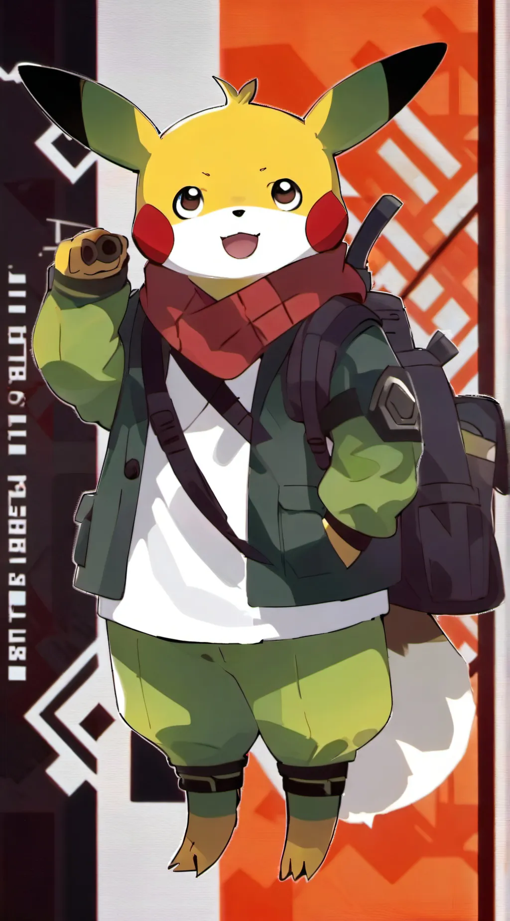 ai character: Pikachu  background