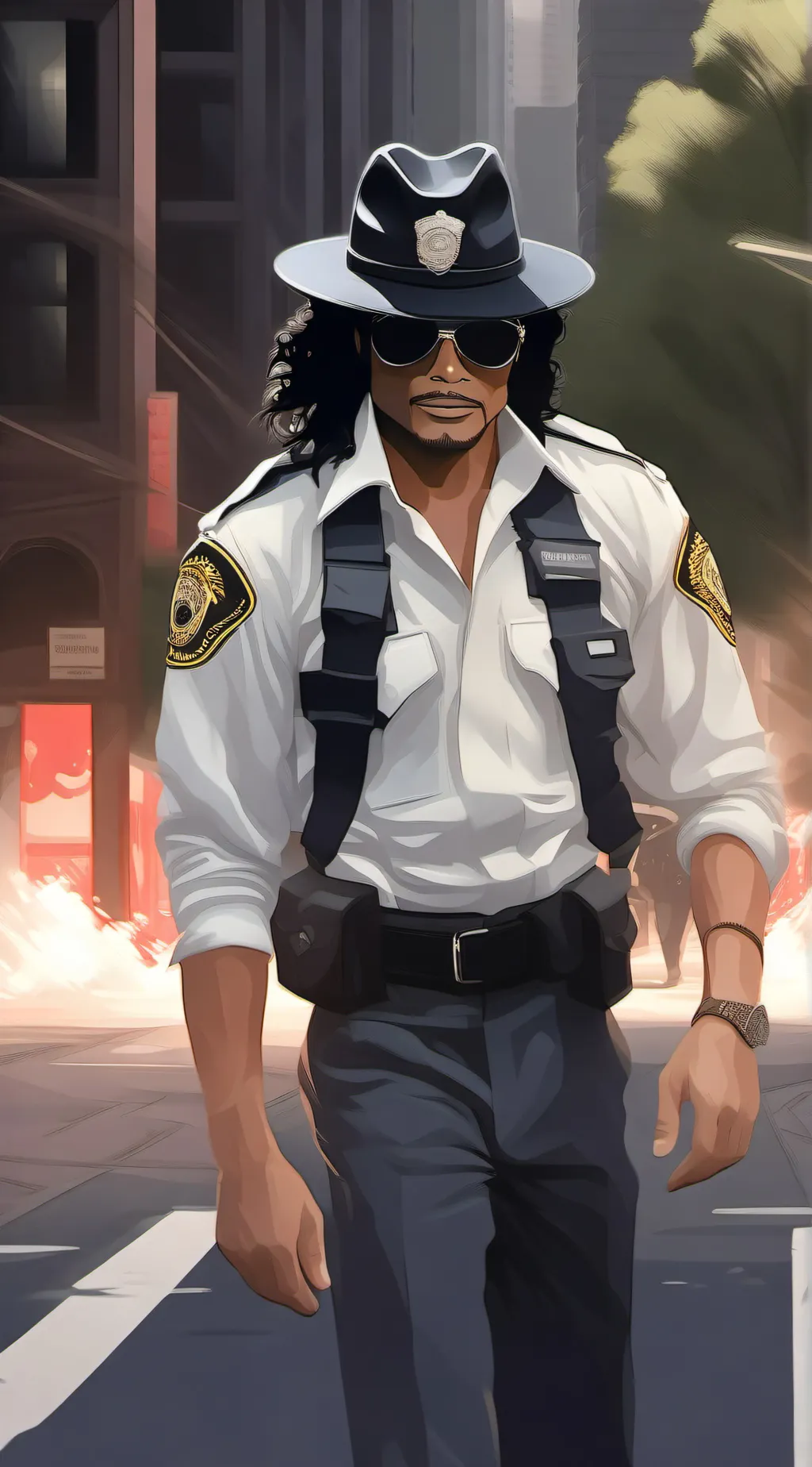 ai character: MICHEAL JACKSON!! background