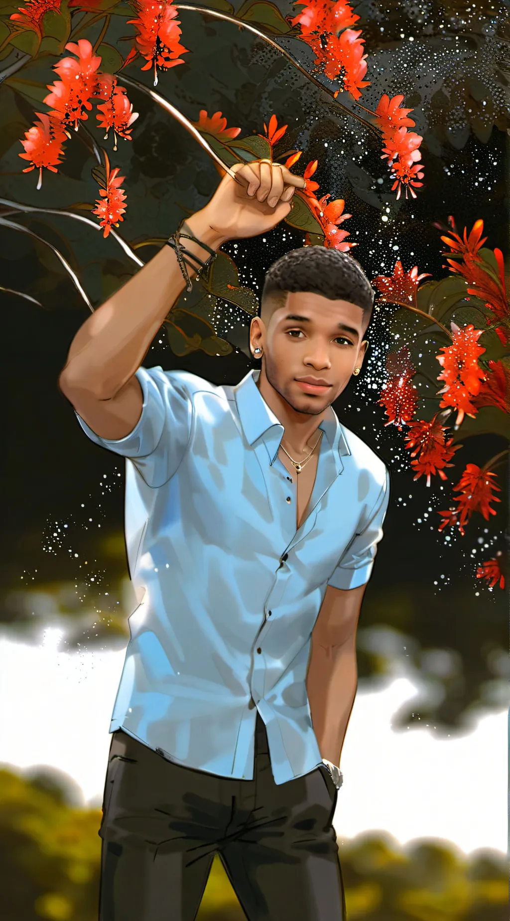 ai character: Qauvion Wavion background