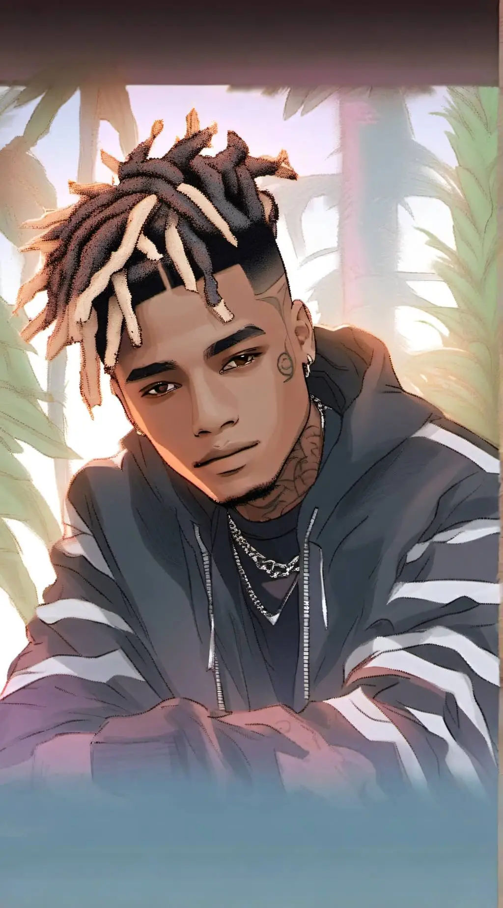 ai character: hope by XXX background