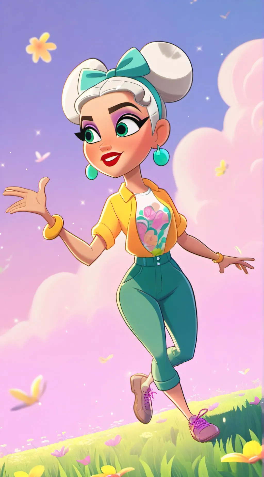 ai character: FREVER GIRL! background