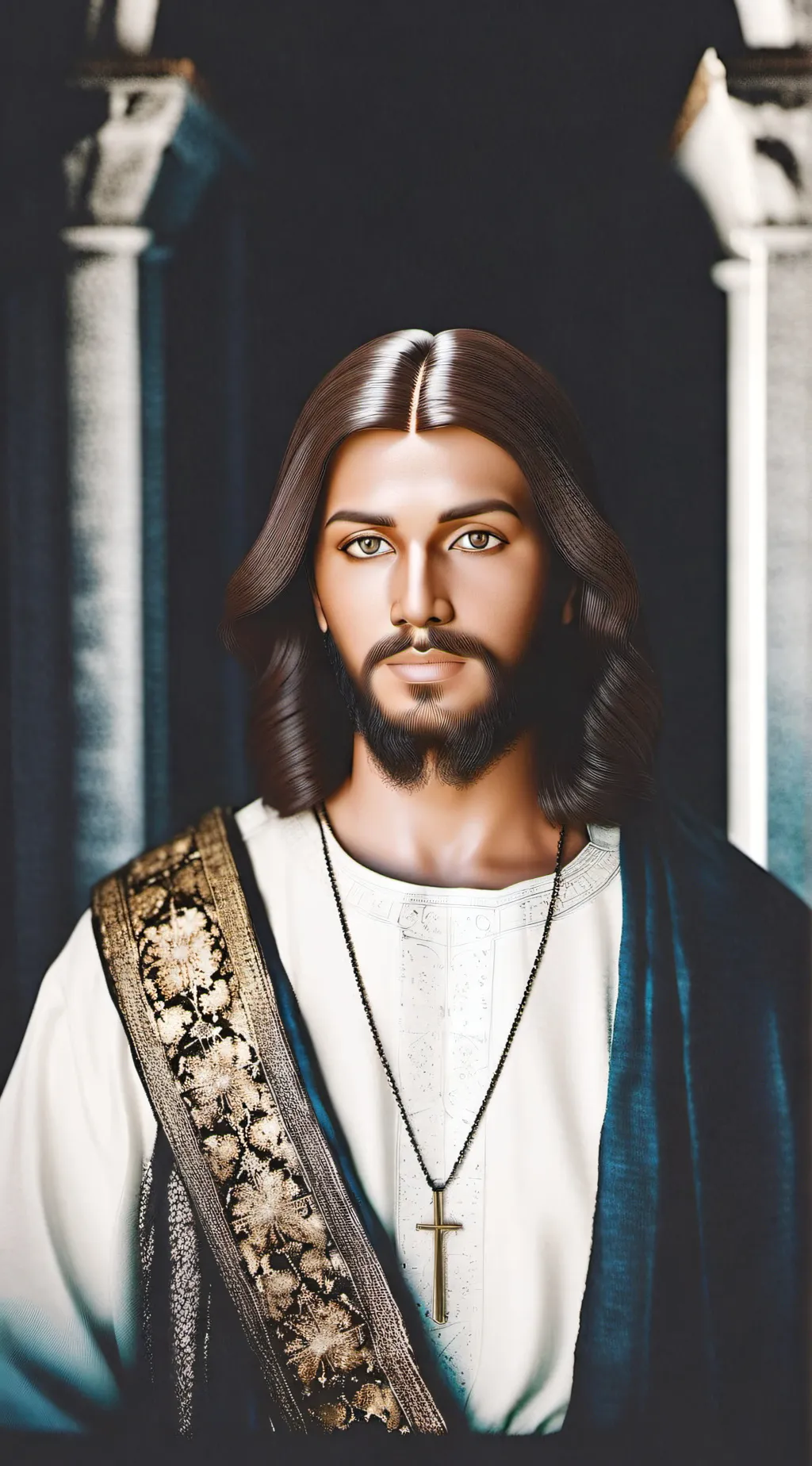 ai character: jesus christ background