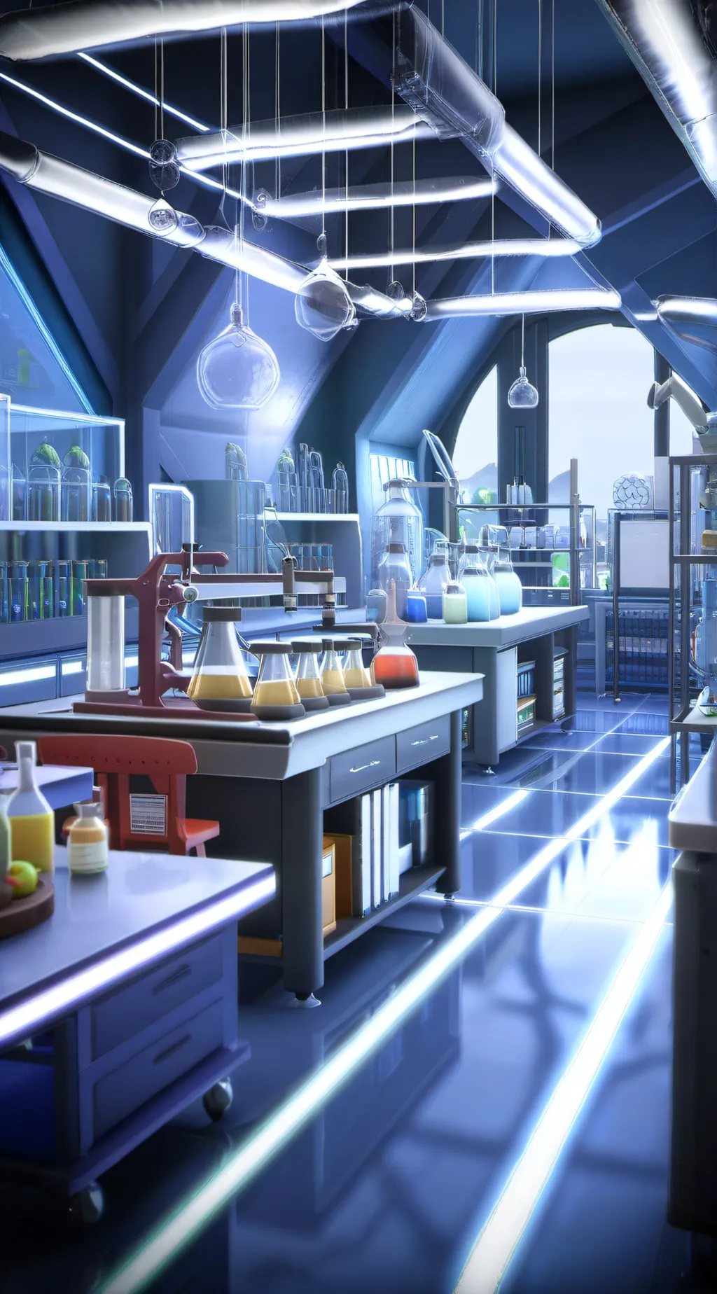 ai character: scientists  background