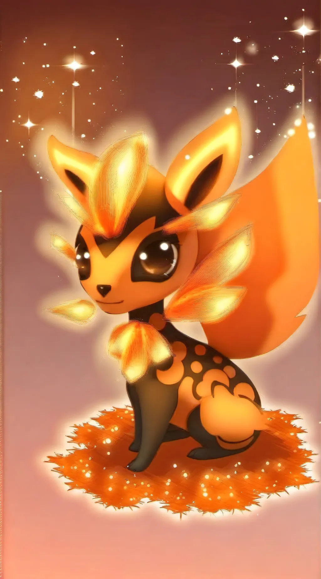 ai character: Vulpix background