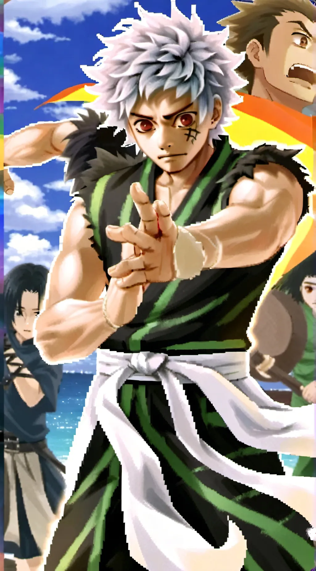 ai character: demon Slayer  background