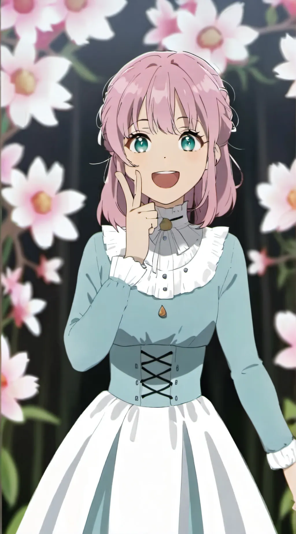 ai character: Mitsuri  background