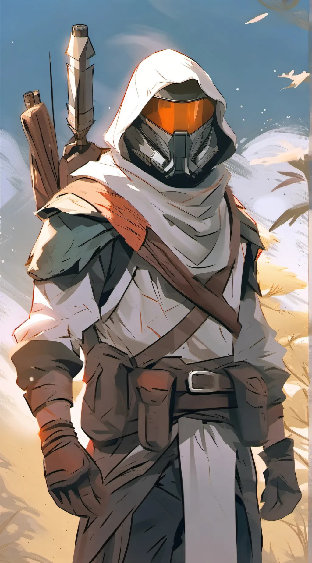 ai character: High on life background