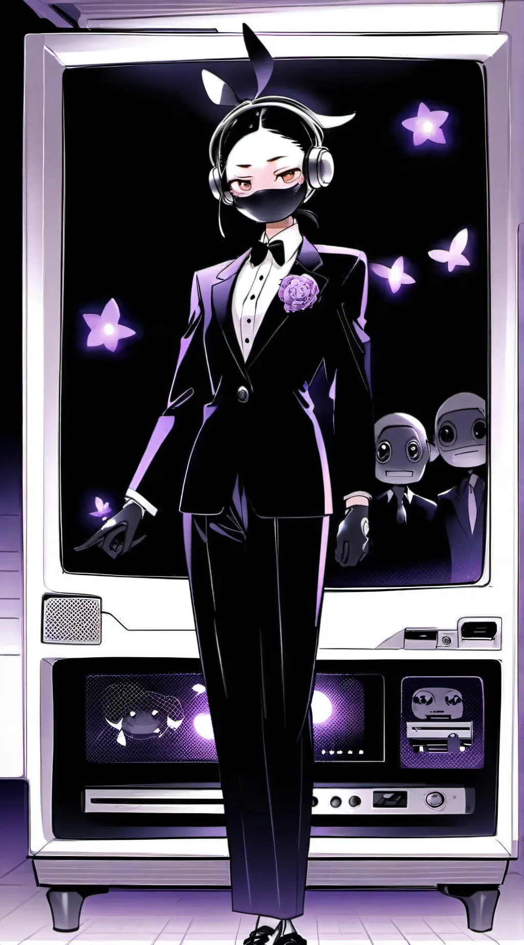 ai character: titan tv woman background