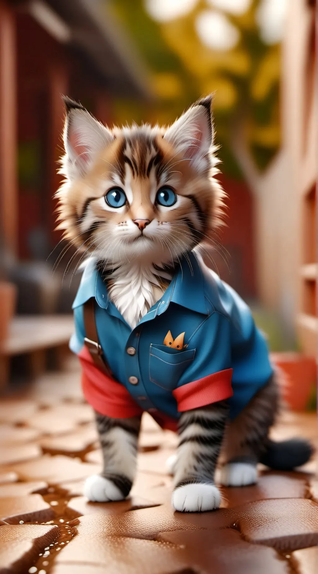 ai character: Cat background