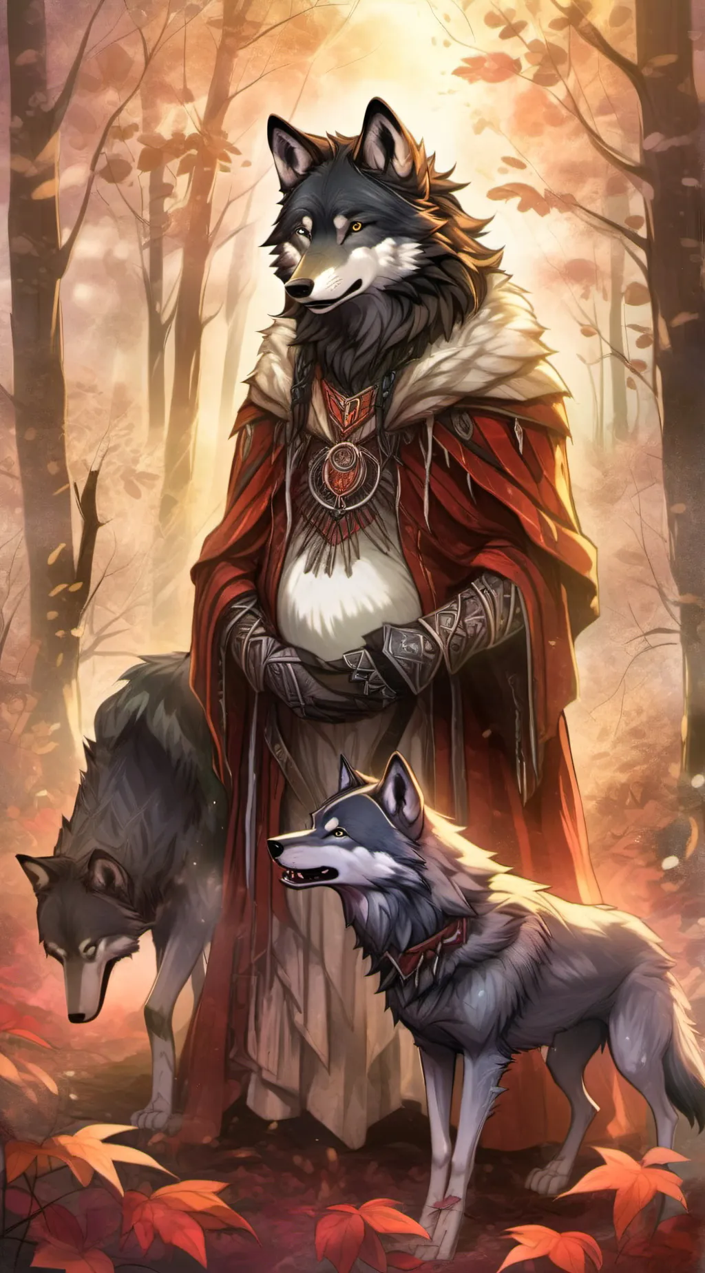 ai character: Rebecca The Wolf background