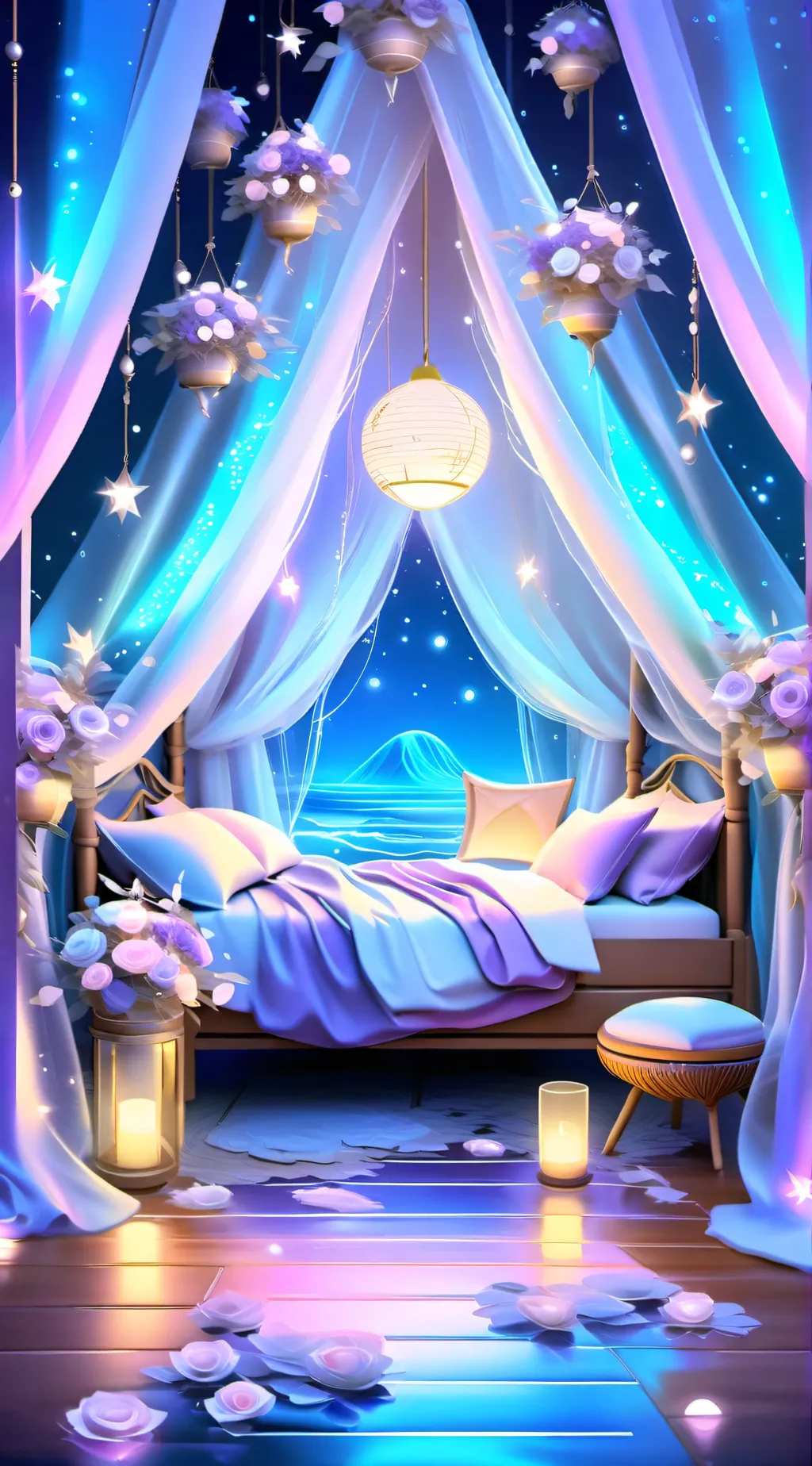 ai character: HH glamping background