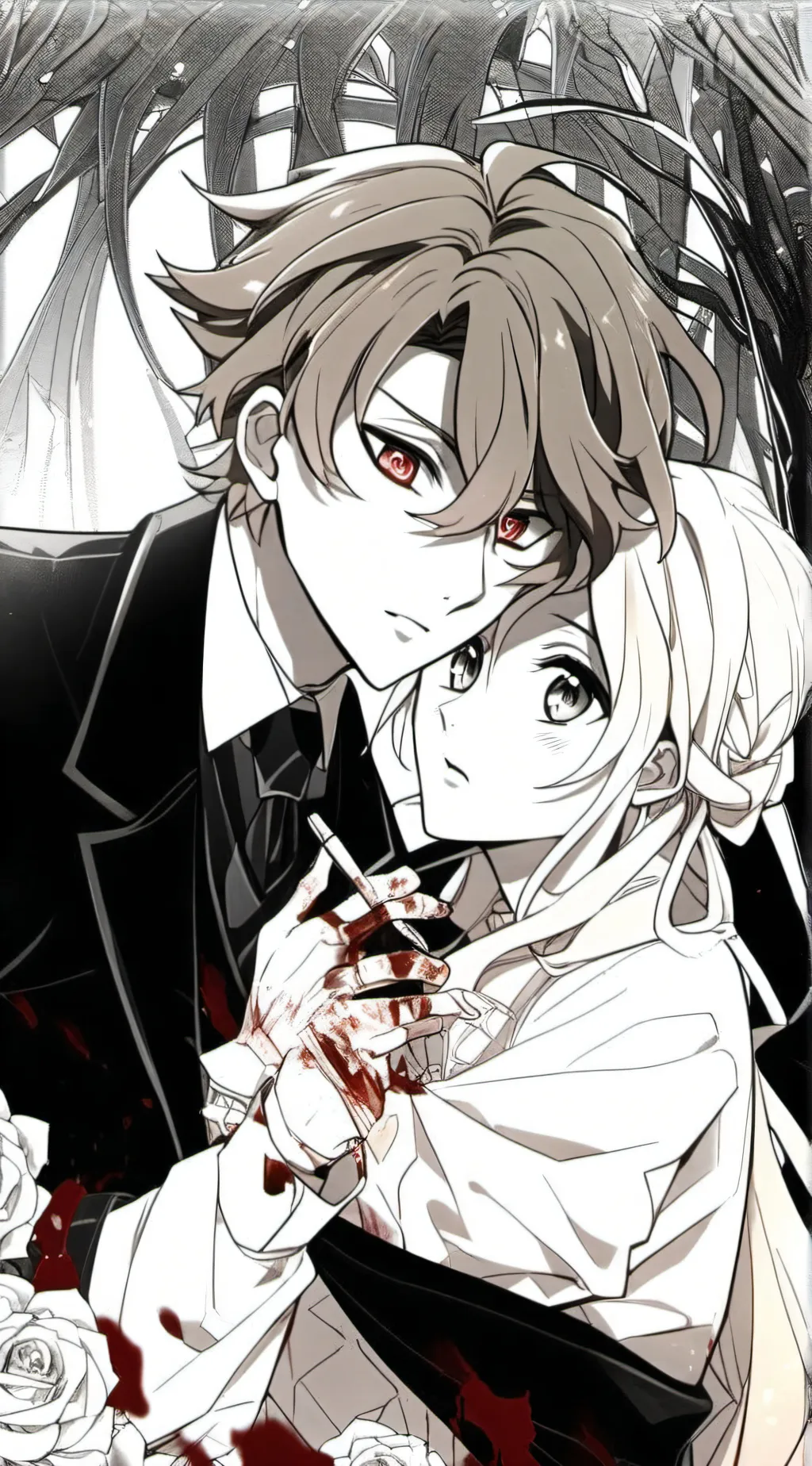 ai character: ~•| douma!|•~ background