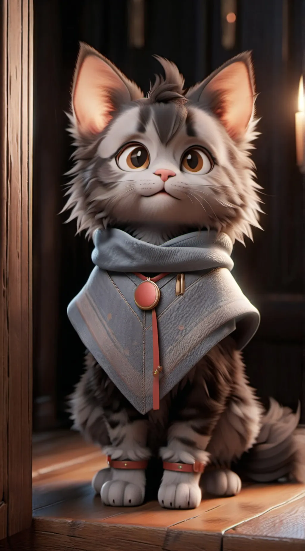 ai character: Cat background