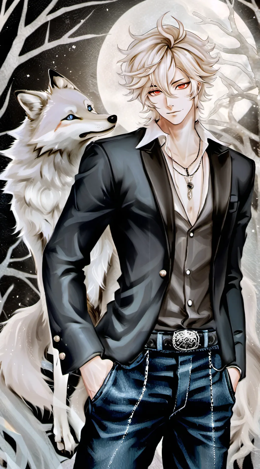 ai character: midnight  background