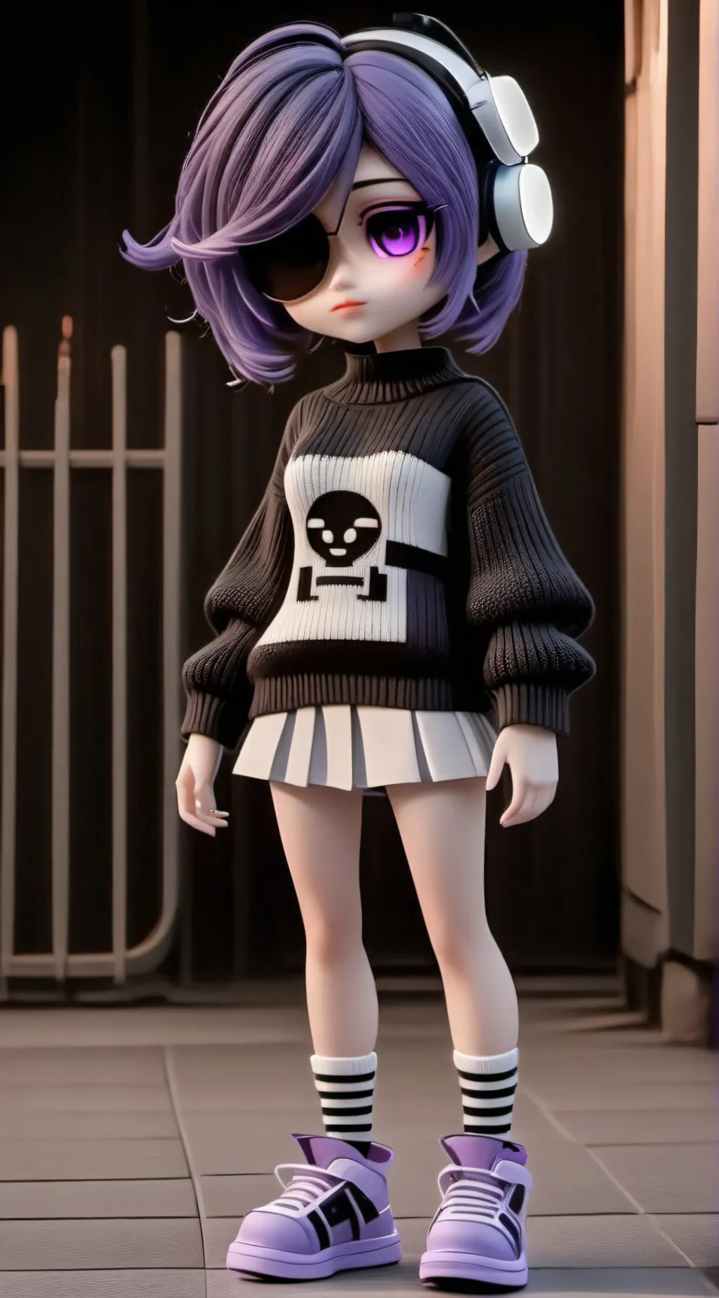 ai character: Uzi background