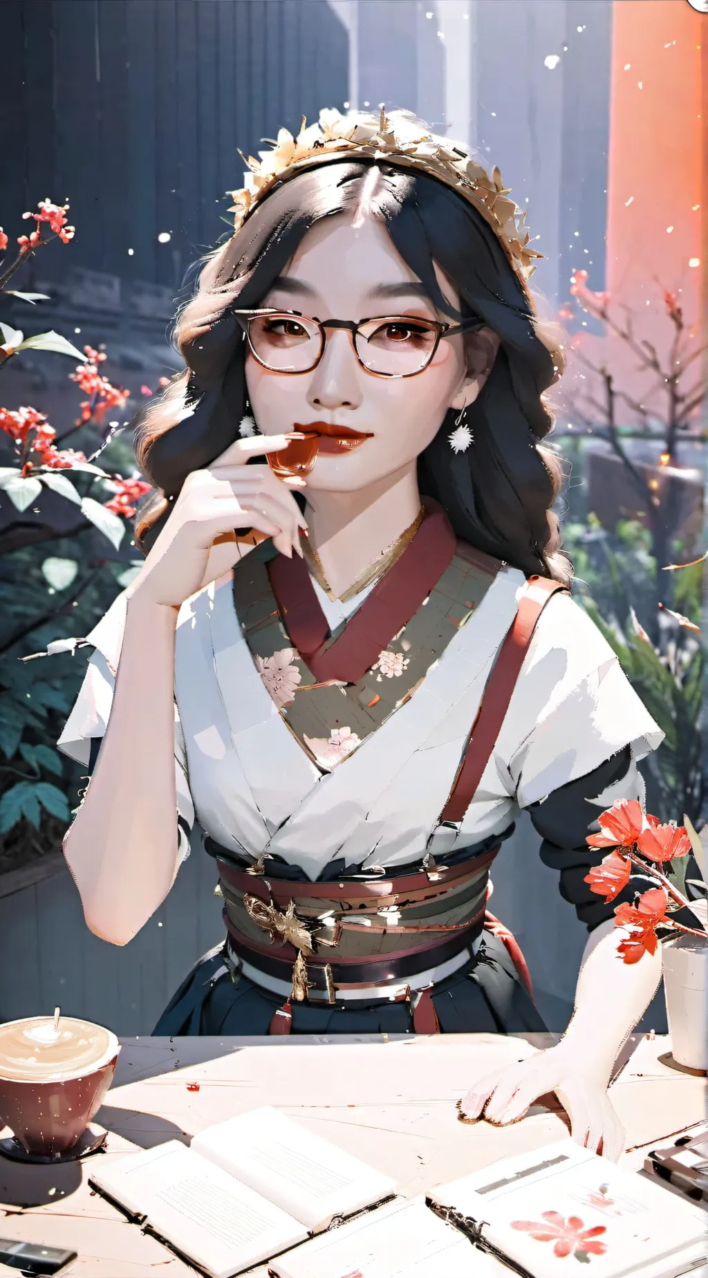 ai character: ANDREA background