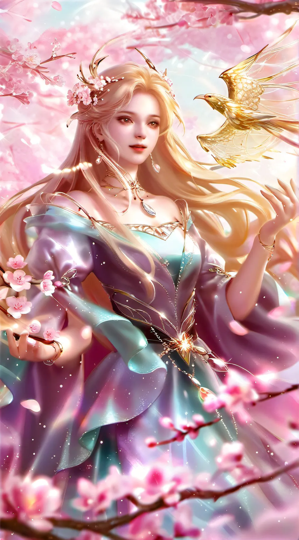 ai character: Cherry background