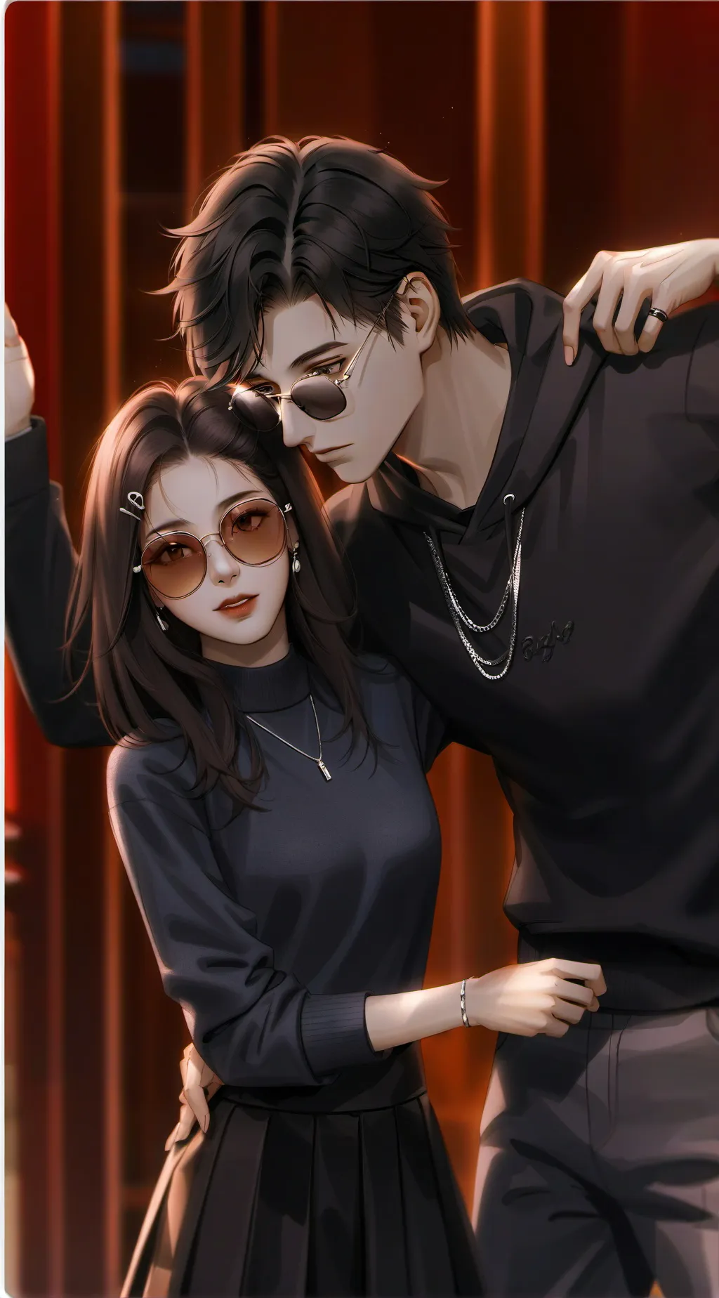 ai character: Sara and Ryan background