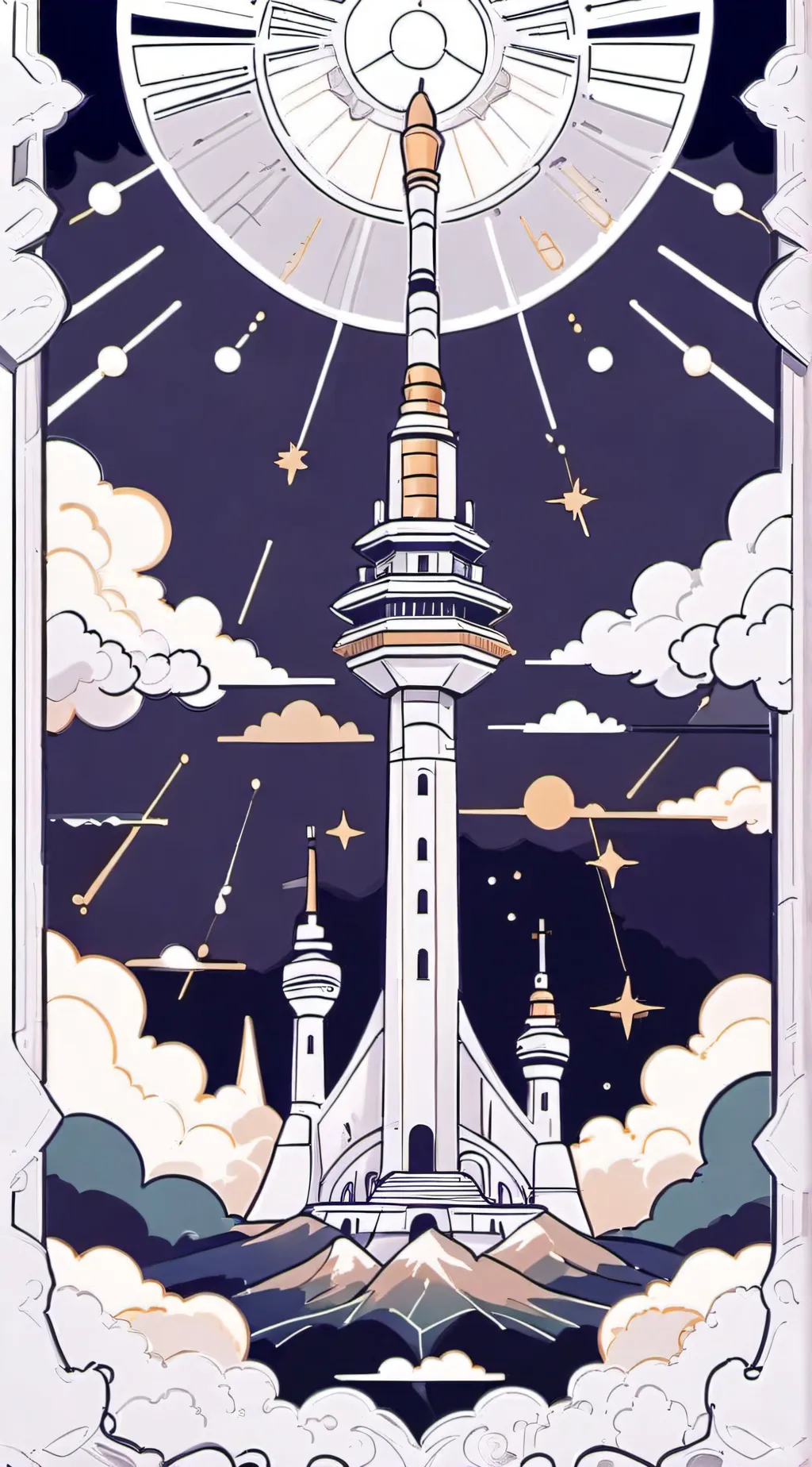 ai character: Fpe in heaven background