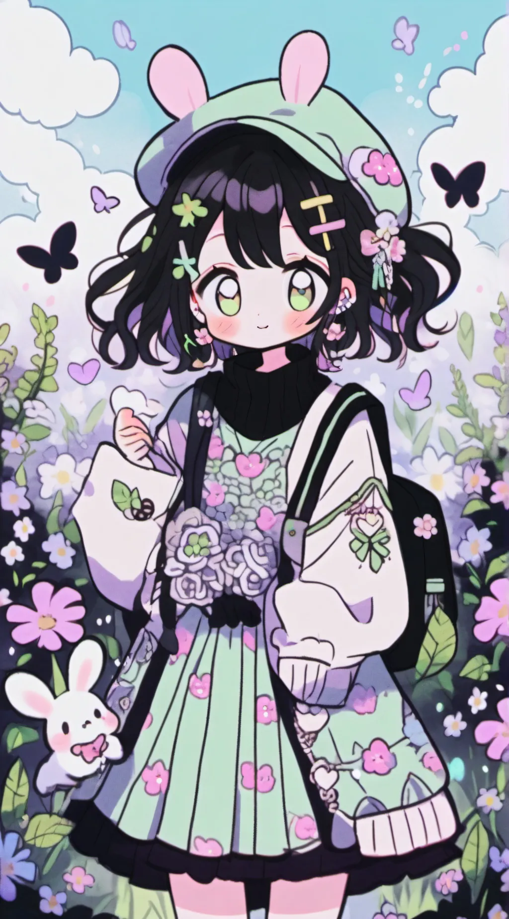 ai character: Rose background