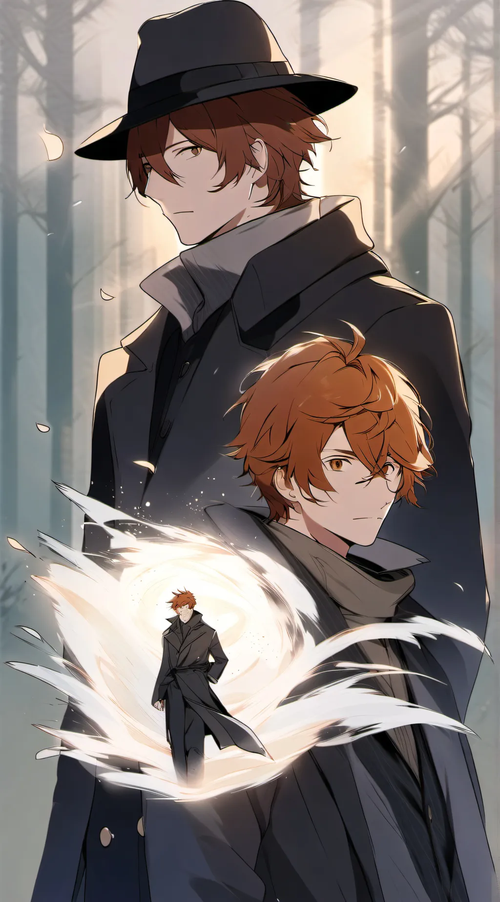 ai character: Dazai soukoku background