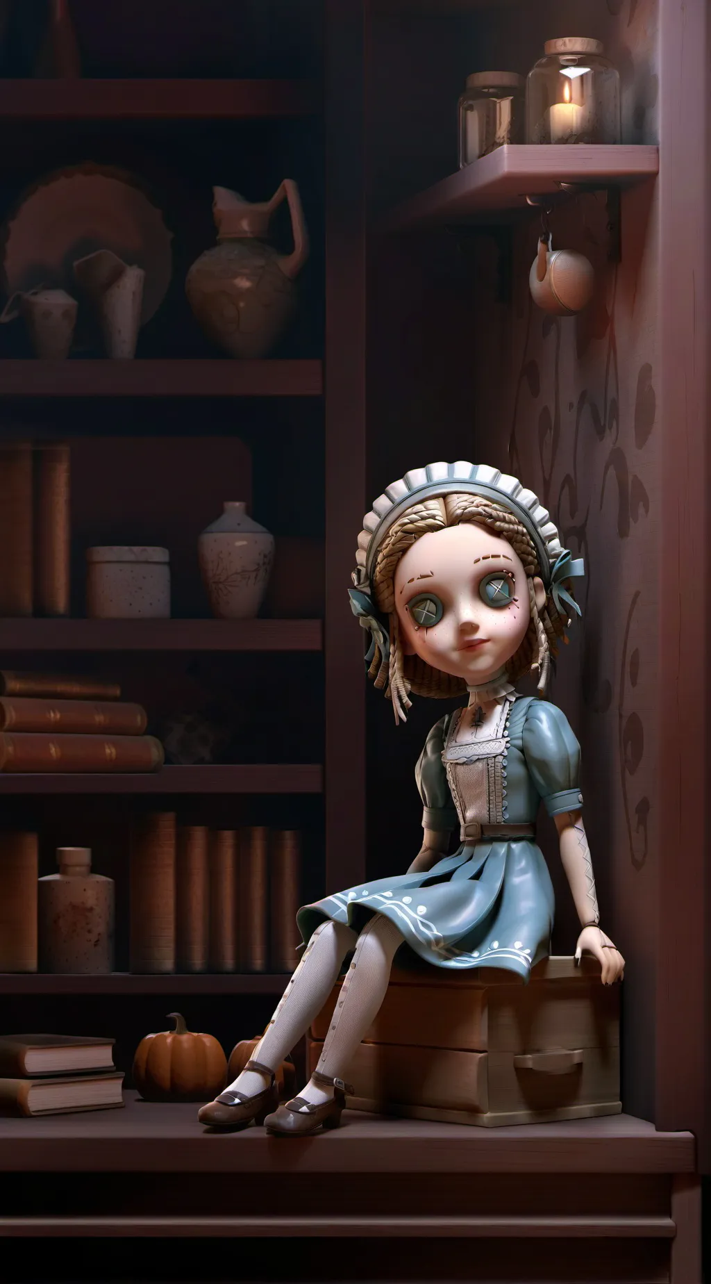 ai character: Annie  background